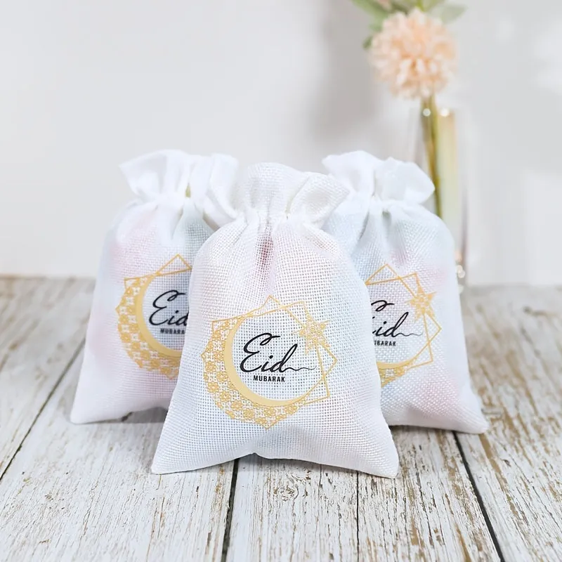 3pcs Ramadan Theme Cloth Bag Decoration Set