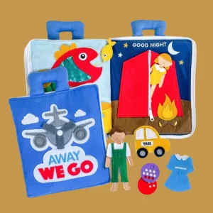 Away We Go Fabric Activity Book