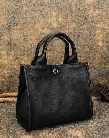 Best Brown Leather Womens Small Handbag Vintage Sqaure Crossbody Purse for Ladies