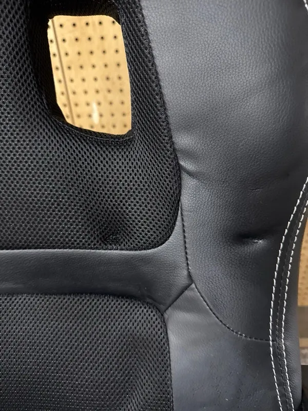 BestOffice PC Gaming Chair Massage Office Chair Ergonomic Desk Chair Adjustable PU Leather Racing Chair with Lumbar Support Headrest Armrest Task Rolling Swivel Computer Chair for Women Adults(Black) - display_model