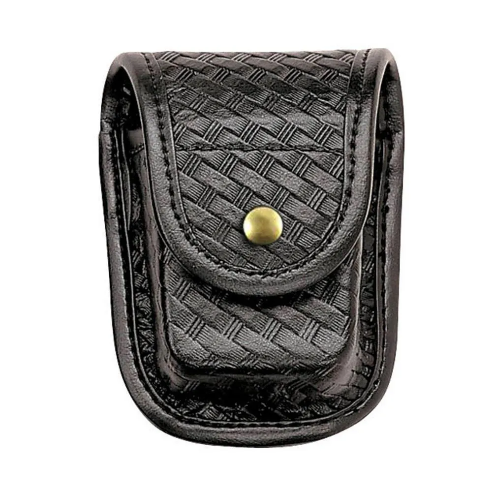Bianchi AccuMold Elite 7915 Pager/Glove Pouch - Basket Weave / Brass Snaps