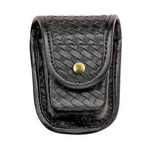 Bianchi AccuMold Elite 7915 Pager/Glove Pouch - Basket Weave / Brass Snaps