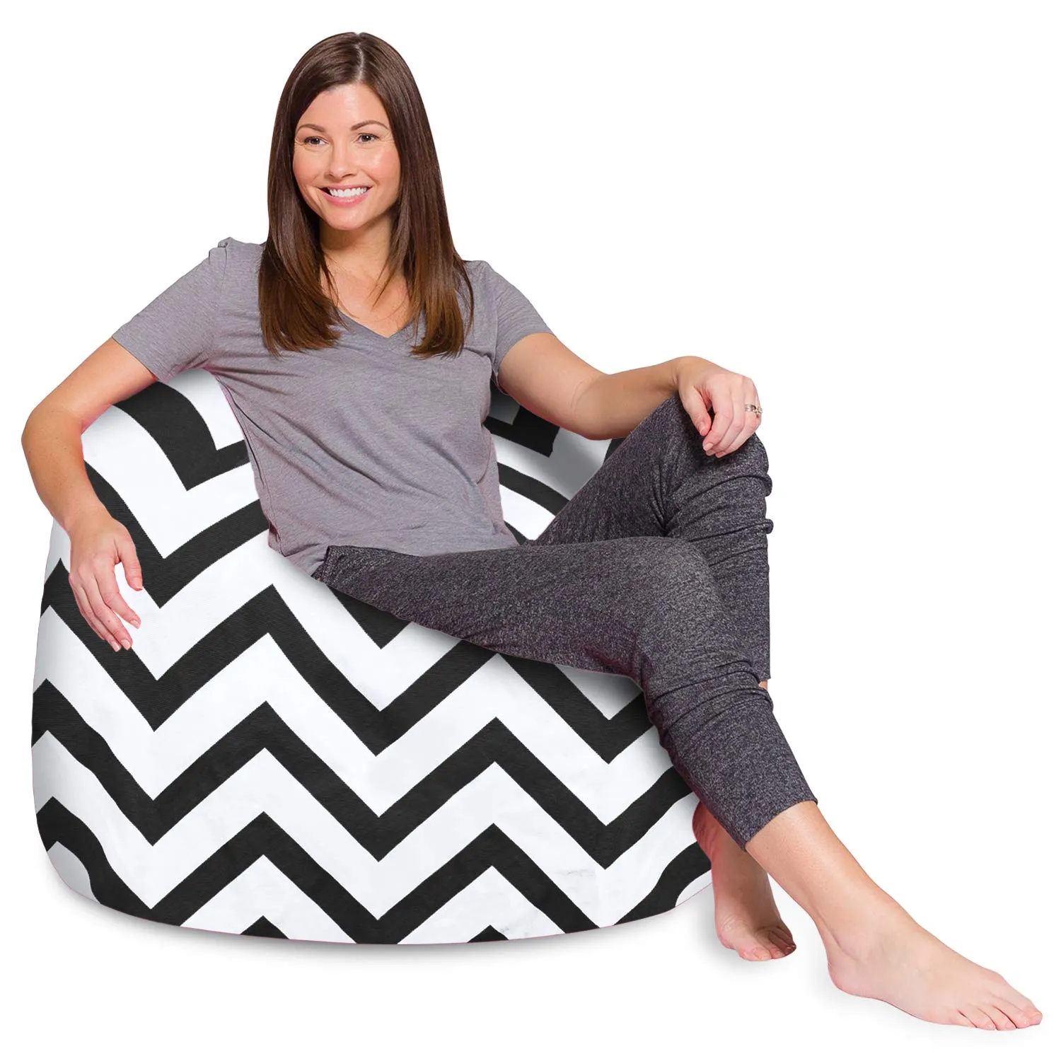 Big Comfy Bean Bag Chair: Posh Beanbag Chairs with Removable