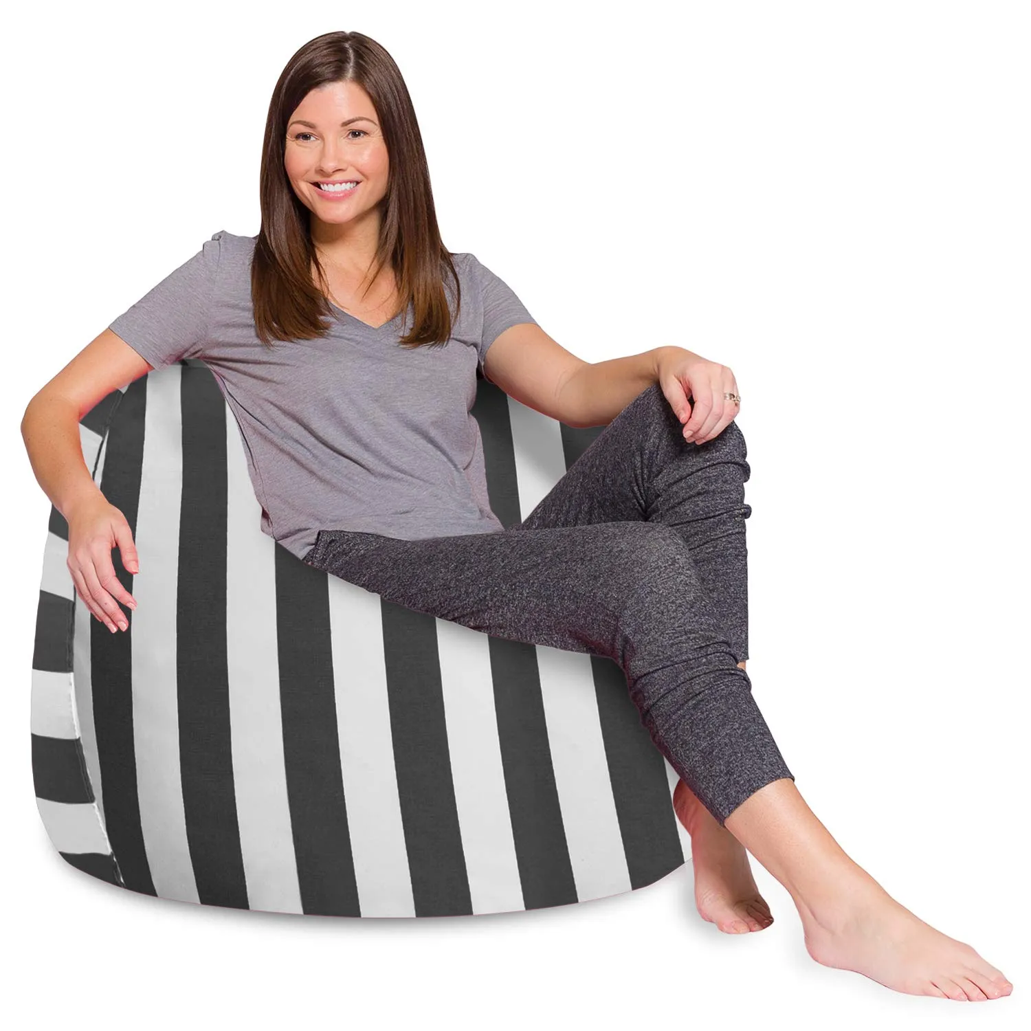 Big Comfy Bean Bag Chair: Posh Beanbag Chairs with Removable