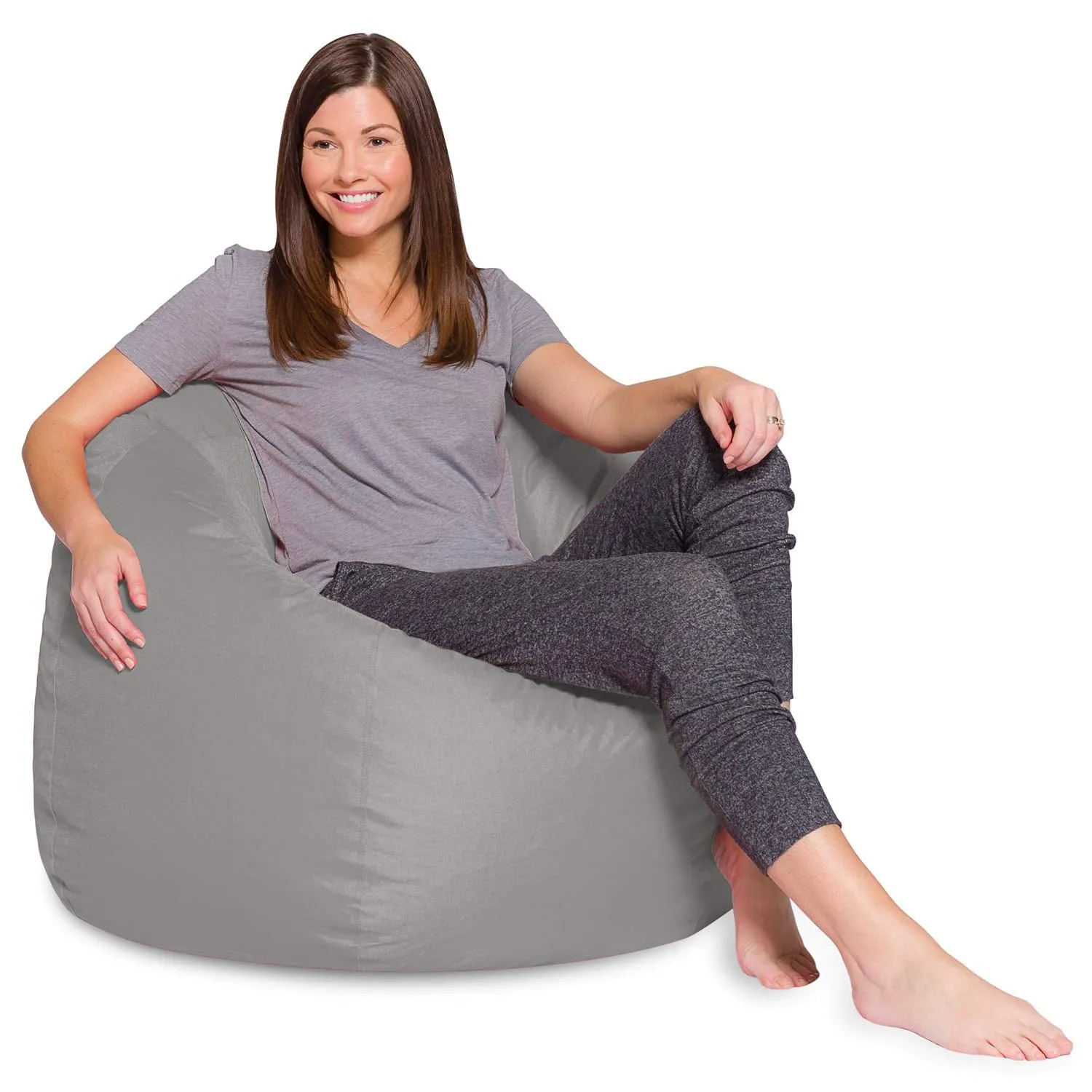 Big Comfy Bean Bag Chair: Posh Beanbag Chairs with Removable
