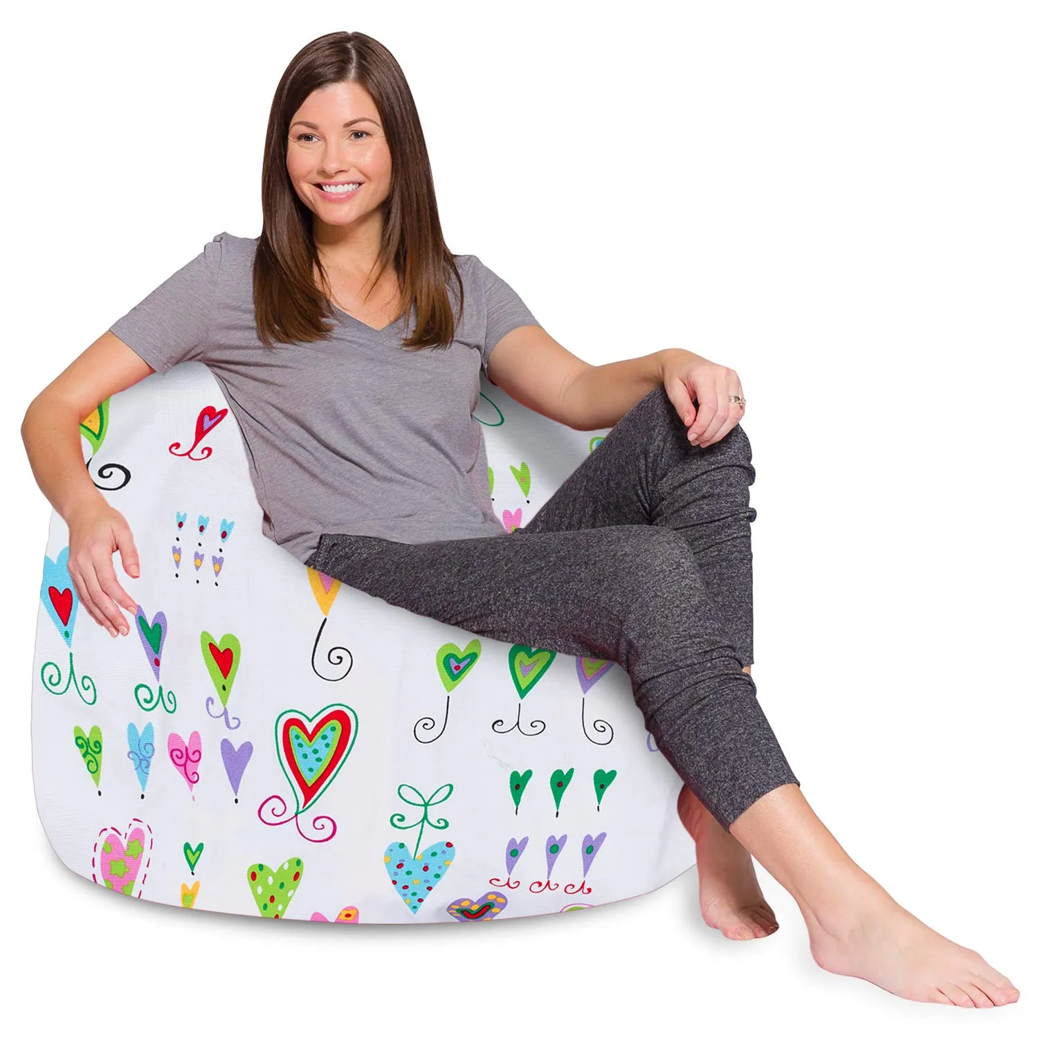 Big Comfy Bean Bag Chair: Posh Beanbag Chairs with Removable