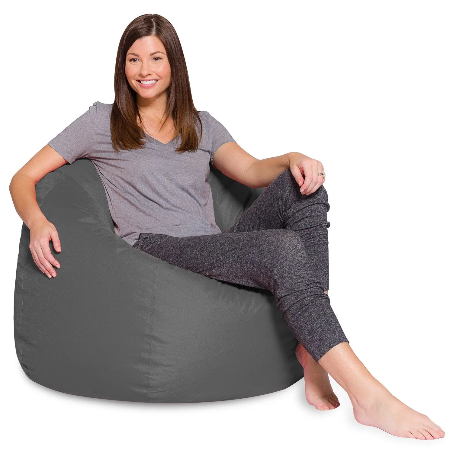 Big Comfy Bean Bag Chair: Posh Beanbag Chairs with Removable