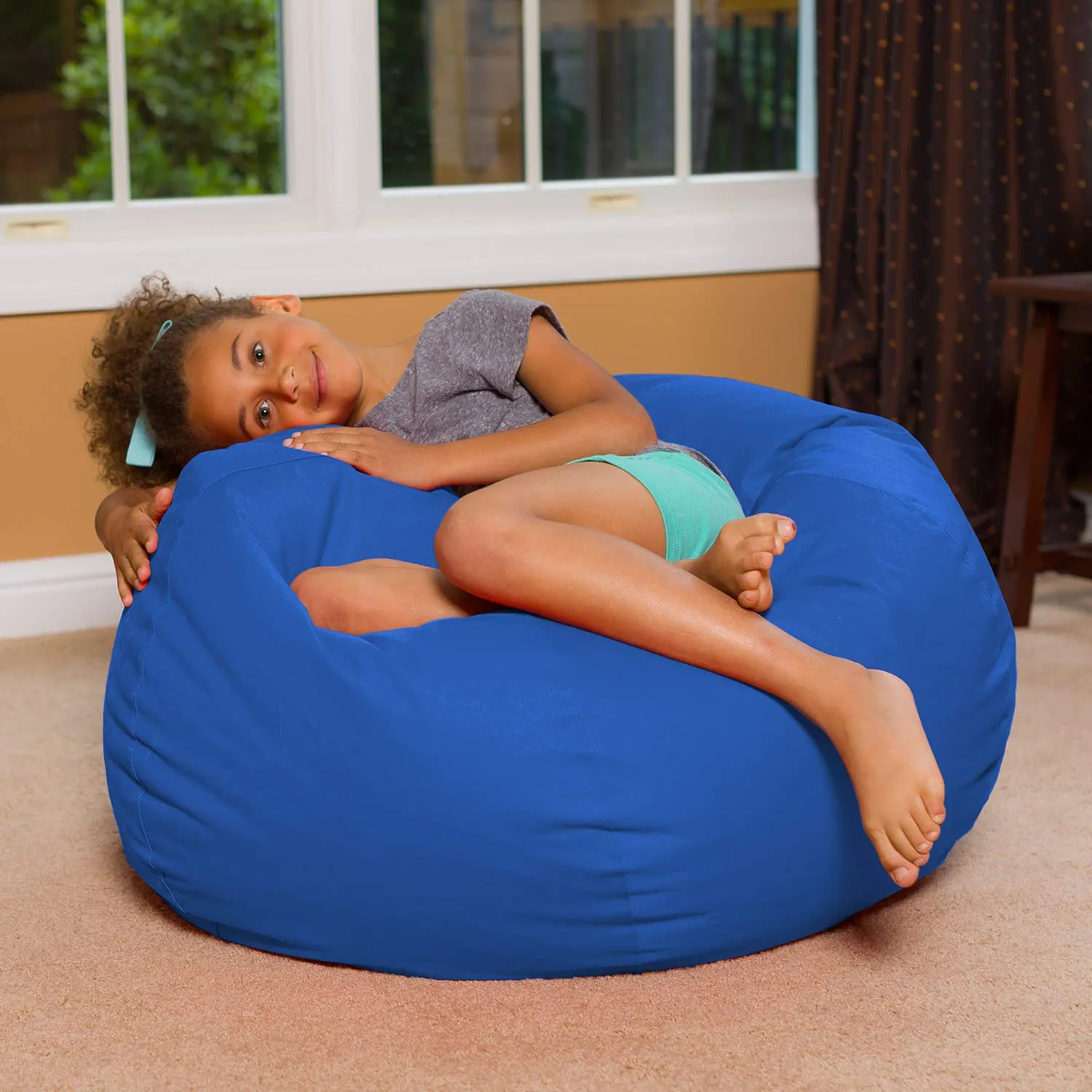 Big Comfy Bean Bag Chair: Posh Beanbag Chairs with Removable