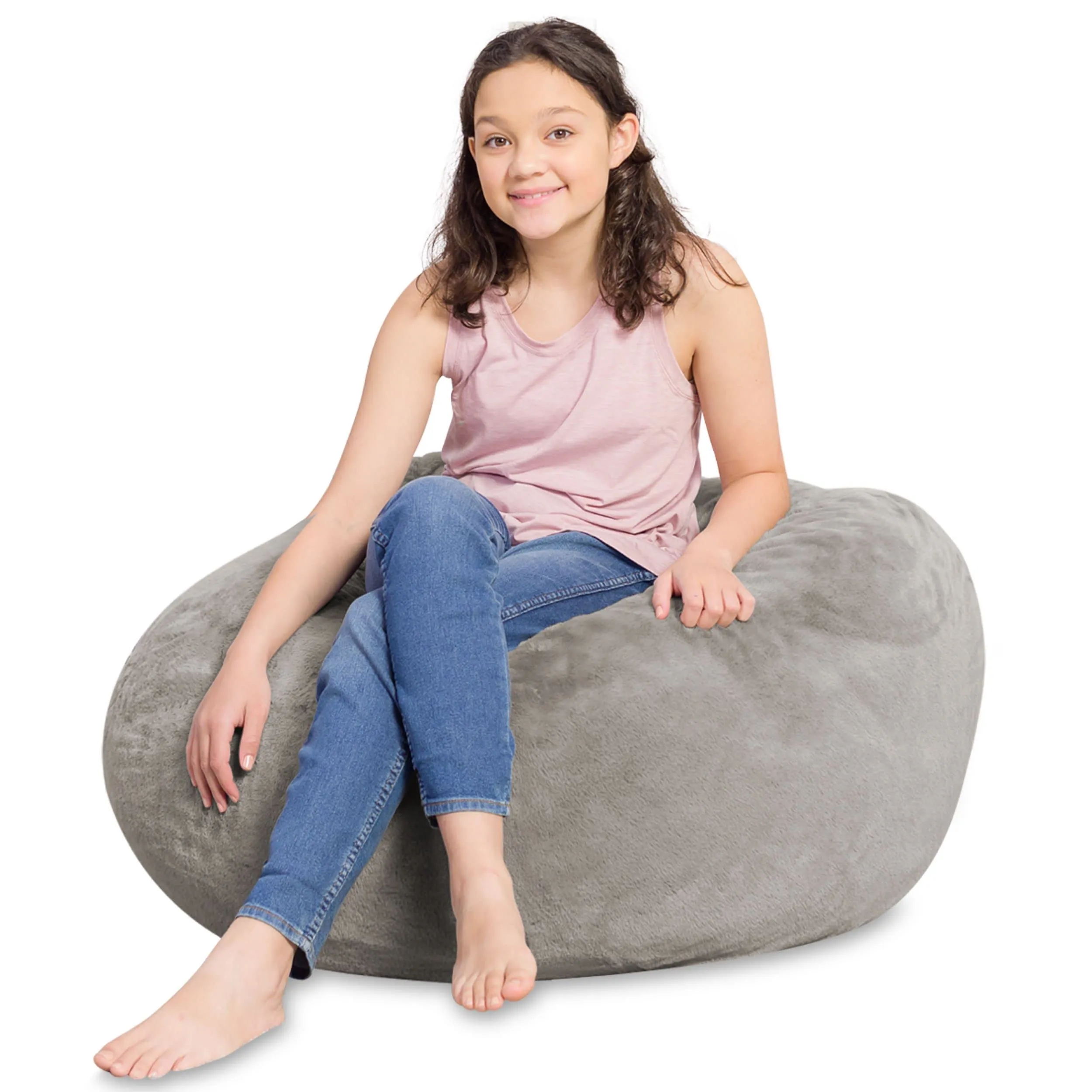 Big Comfy Bean Bag Chair: Posh Beanbag Chairs with Removable