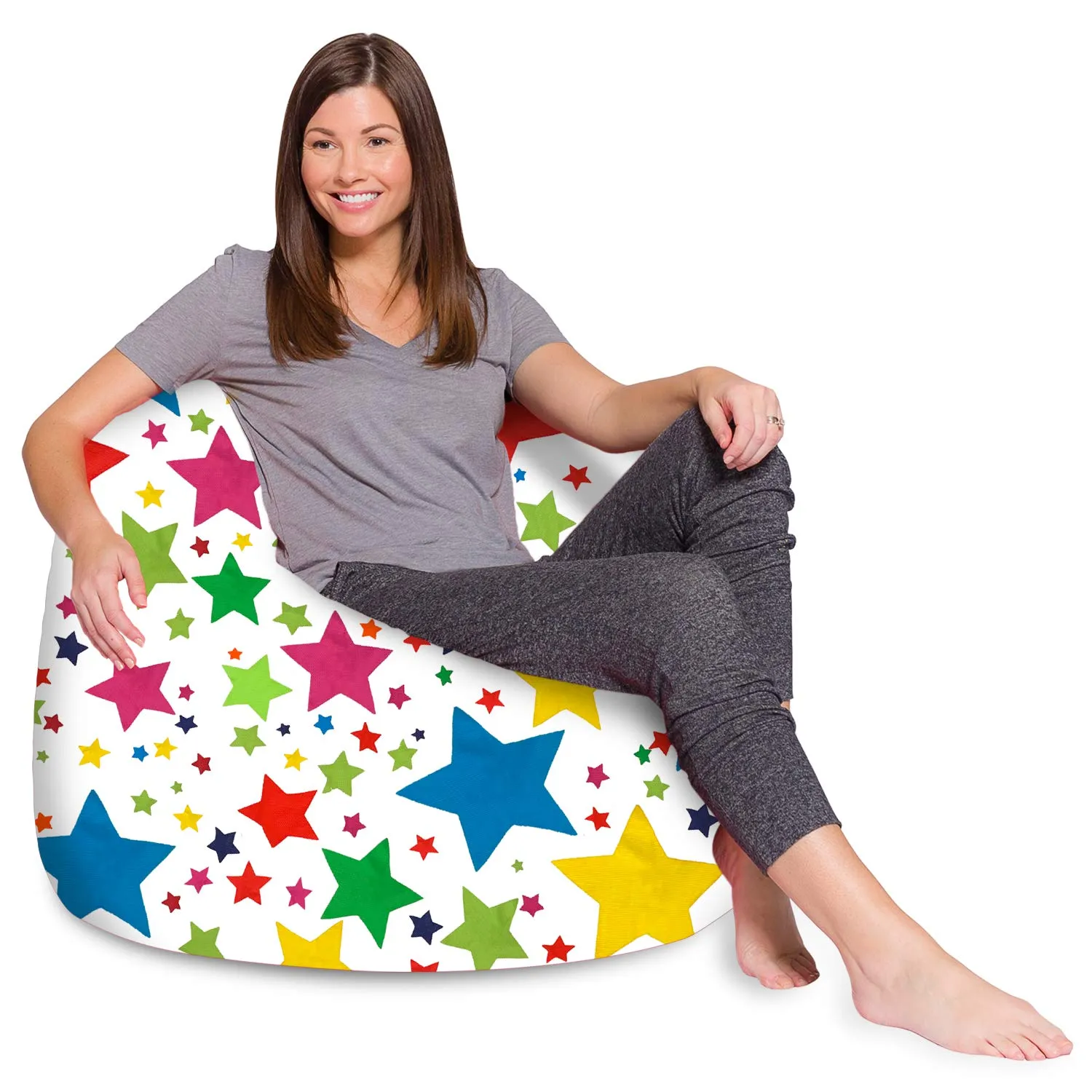 Big Comfy Bean Bag Chair: Posh Beanbag Chairs with Removable