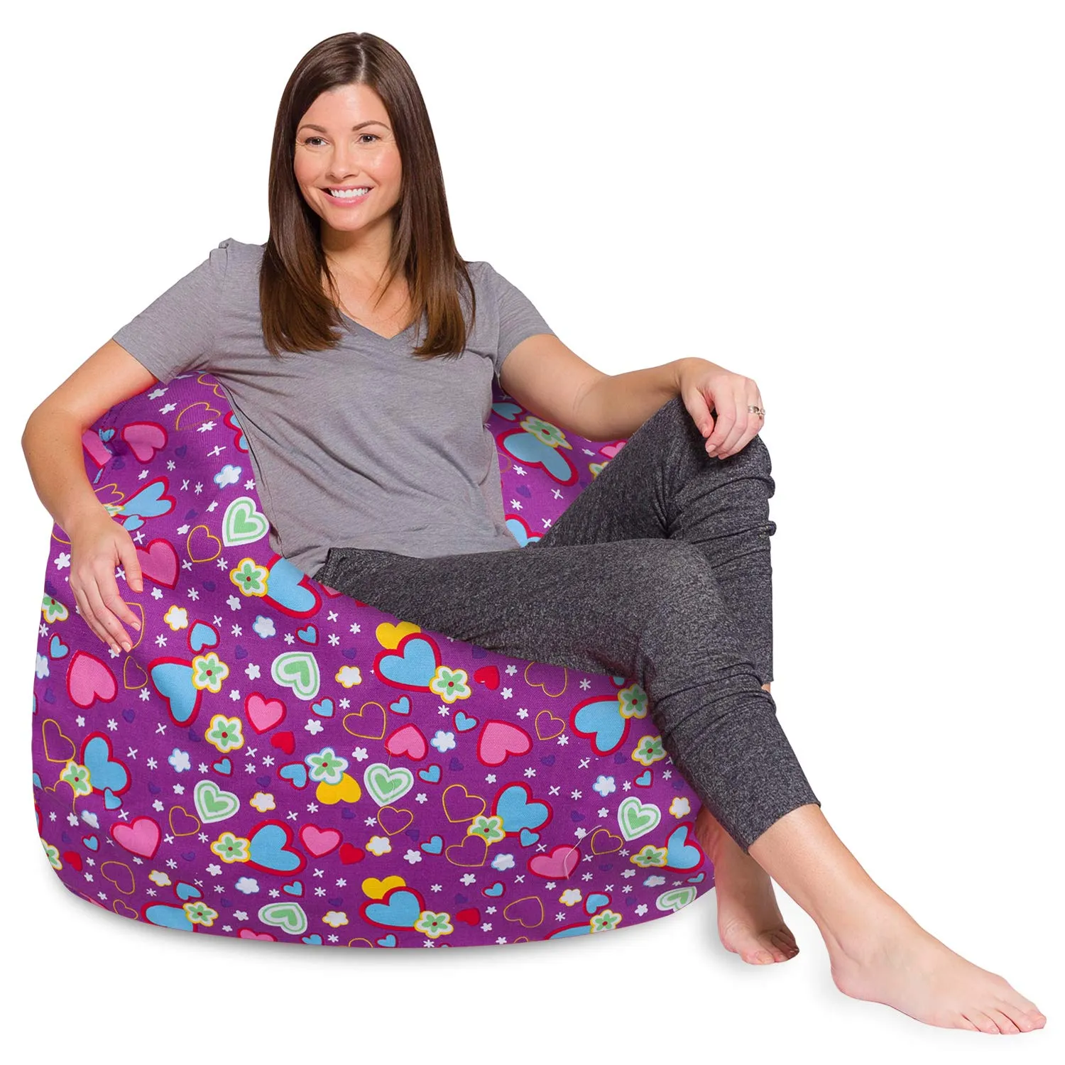 Big Comfy Bean Bag Chair: Posh Beanbag Chairs with Removable