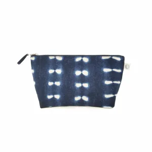 Blue Shibori Tie Dye Beach Clutch