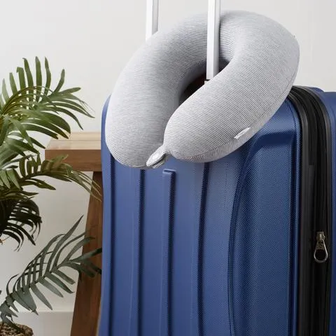 Bucky Memory Foam Neck Pillow - Gray Stripe