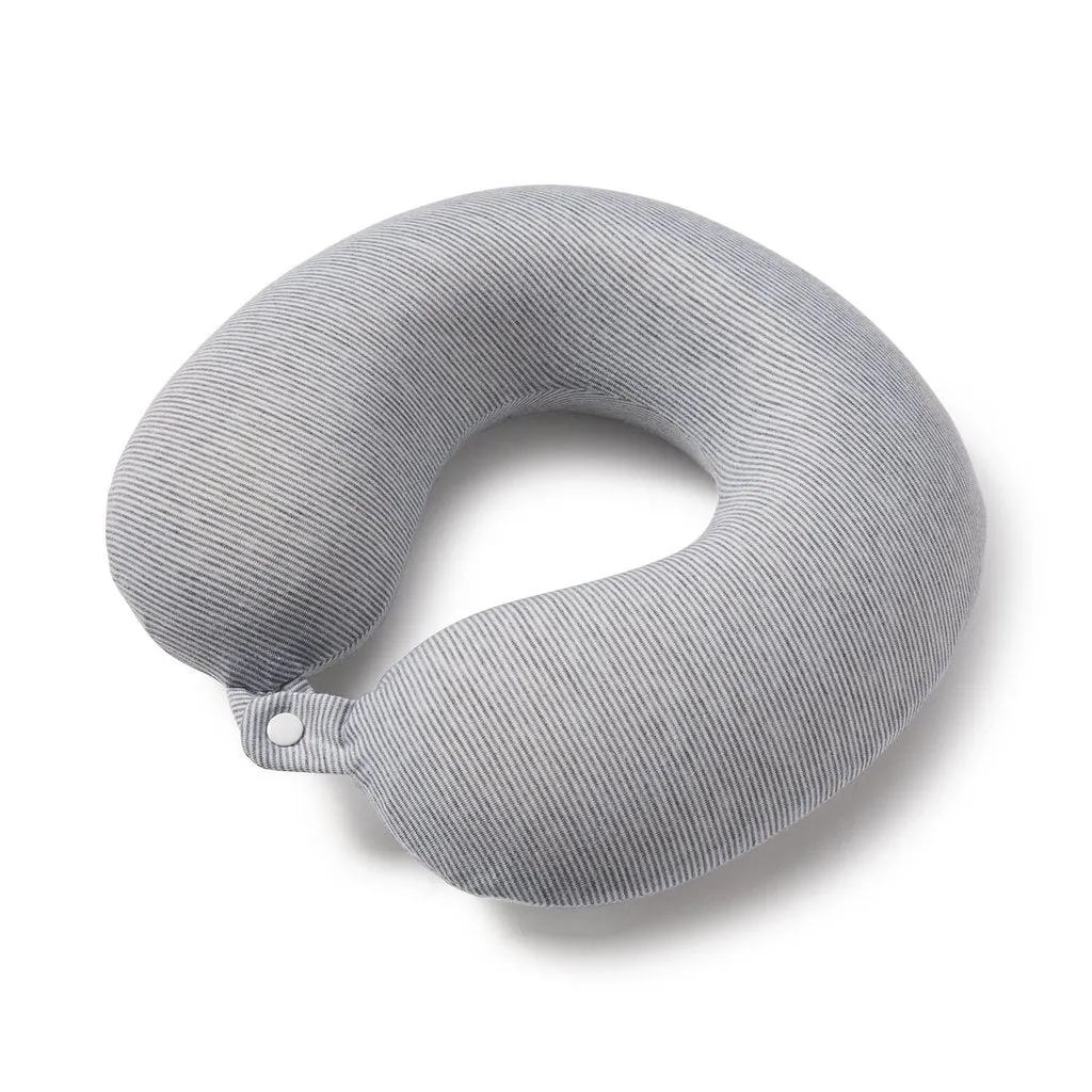 Bucky Memory Foam Neck Pillow - Gray Stripe