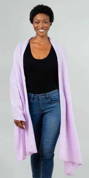 Cashmere Travel Wrap in Lilac