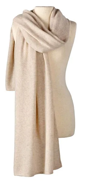 Cashmere Travel Wrap in Oatmeal