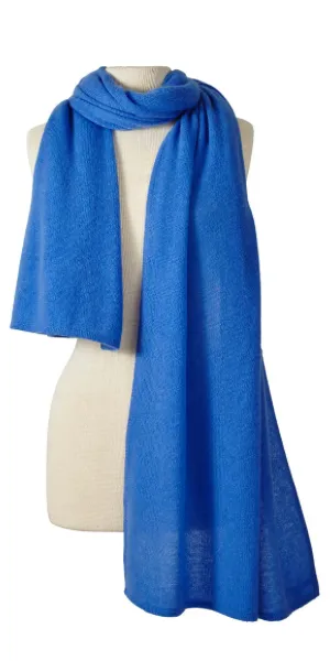 Cashmere Travel Wrap in Royal Blue