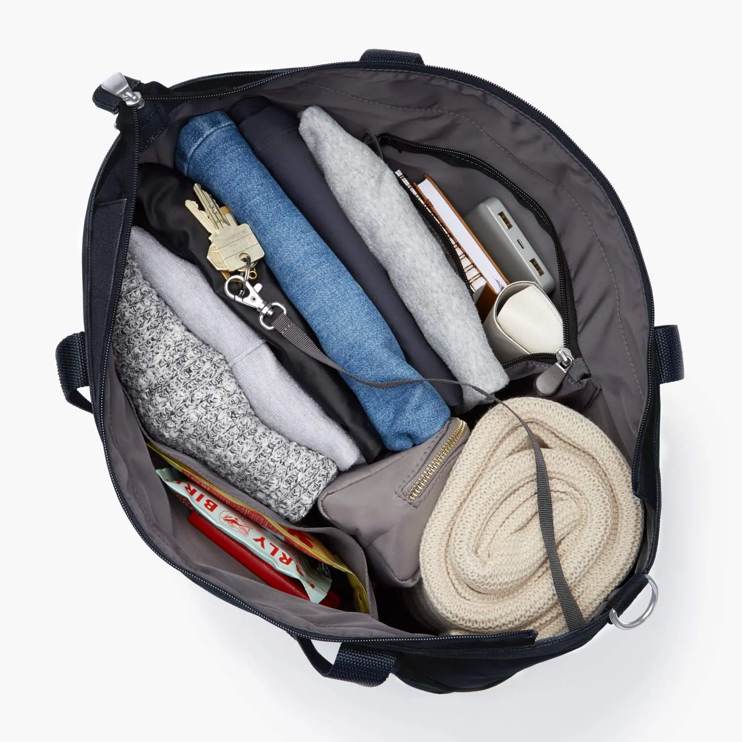 Catalina Deluxe Tote - 600D Recycled Poly - Deep Navy