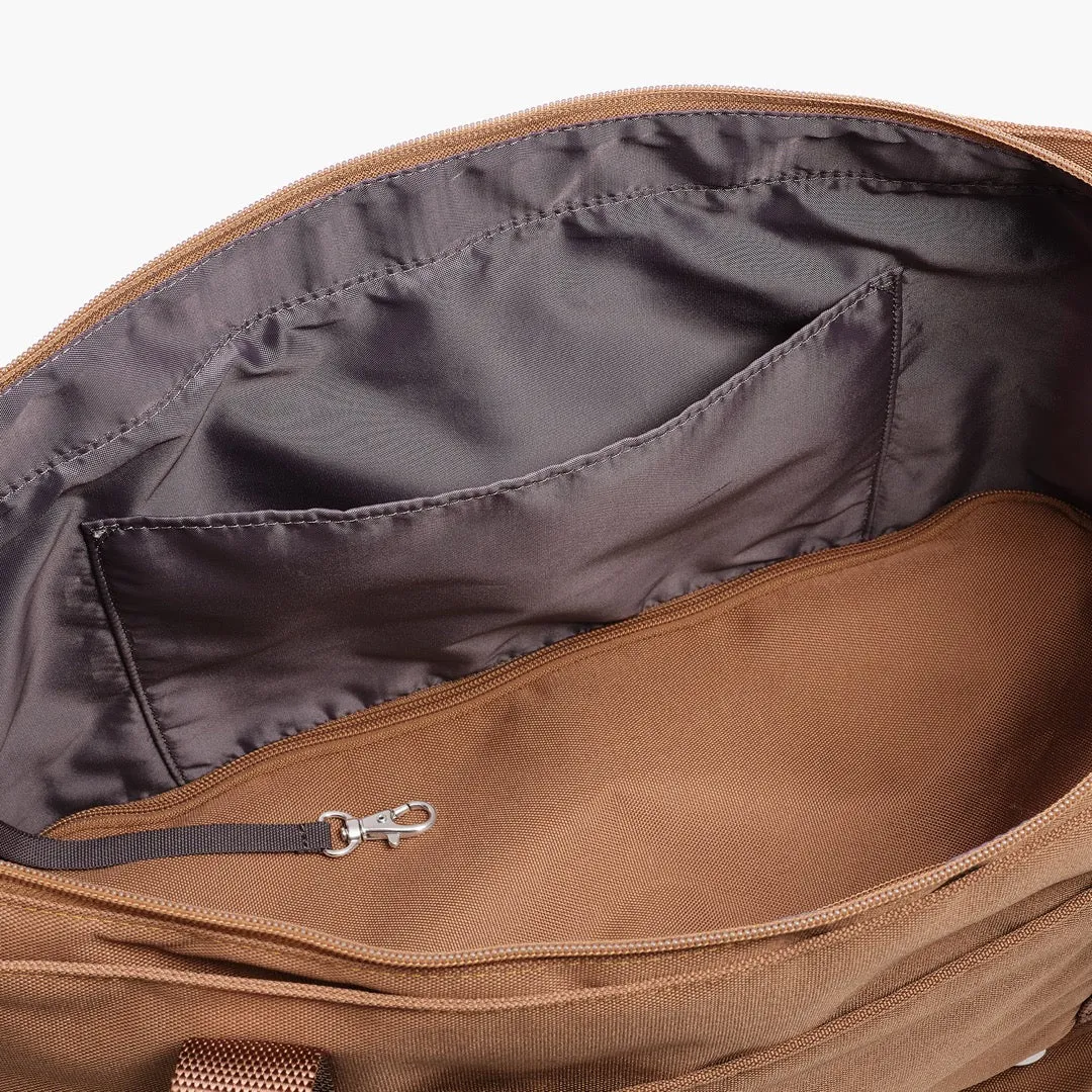 Catalina Deluxe Tote - 600D Recycled Poly - Golden Brown