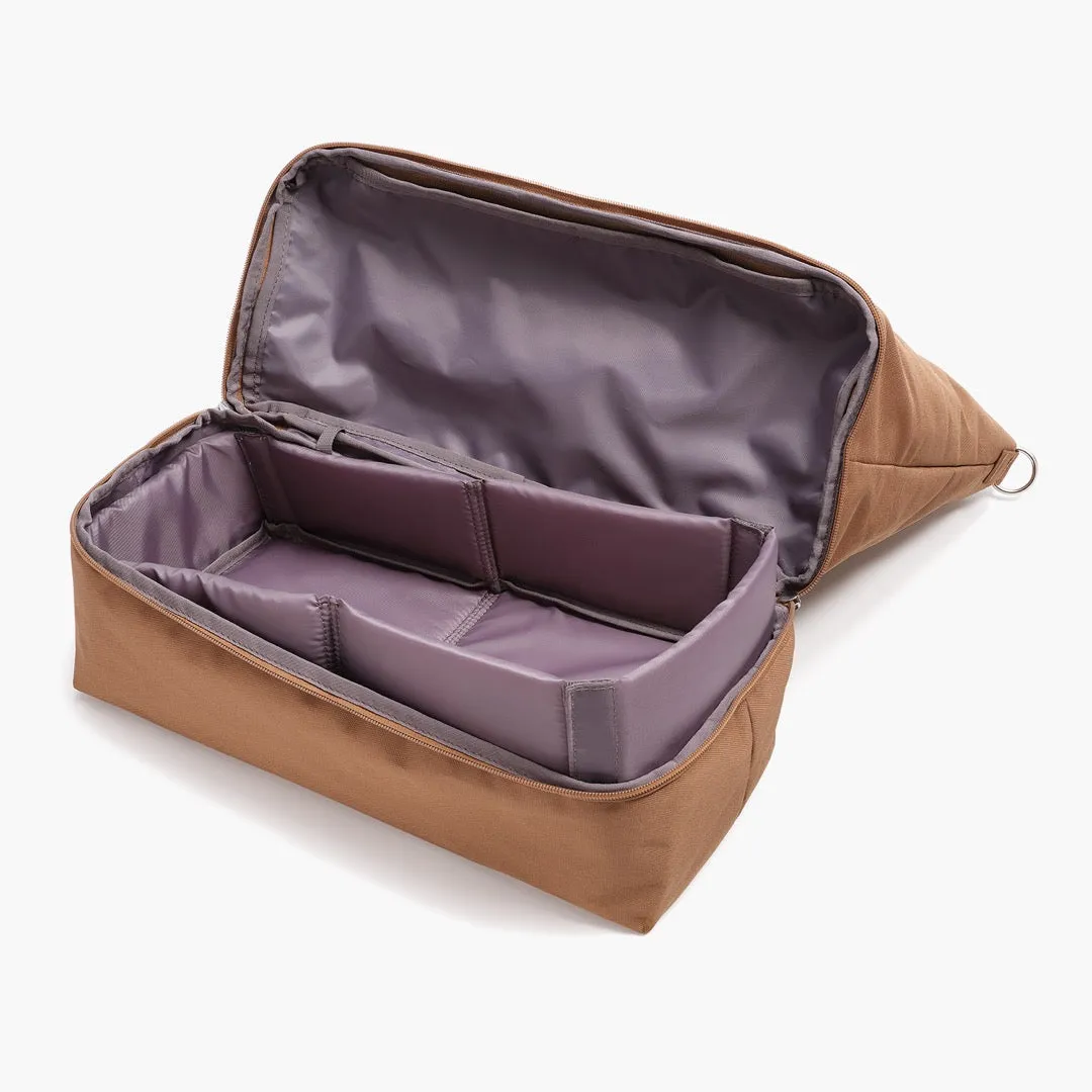 Catalina Deluxe Tote - 600D Recycled Poly - Golden Brown