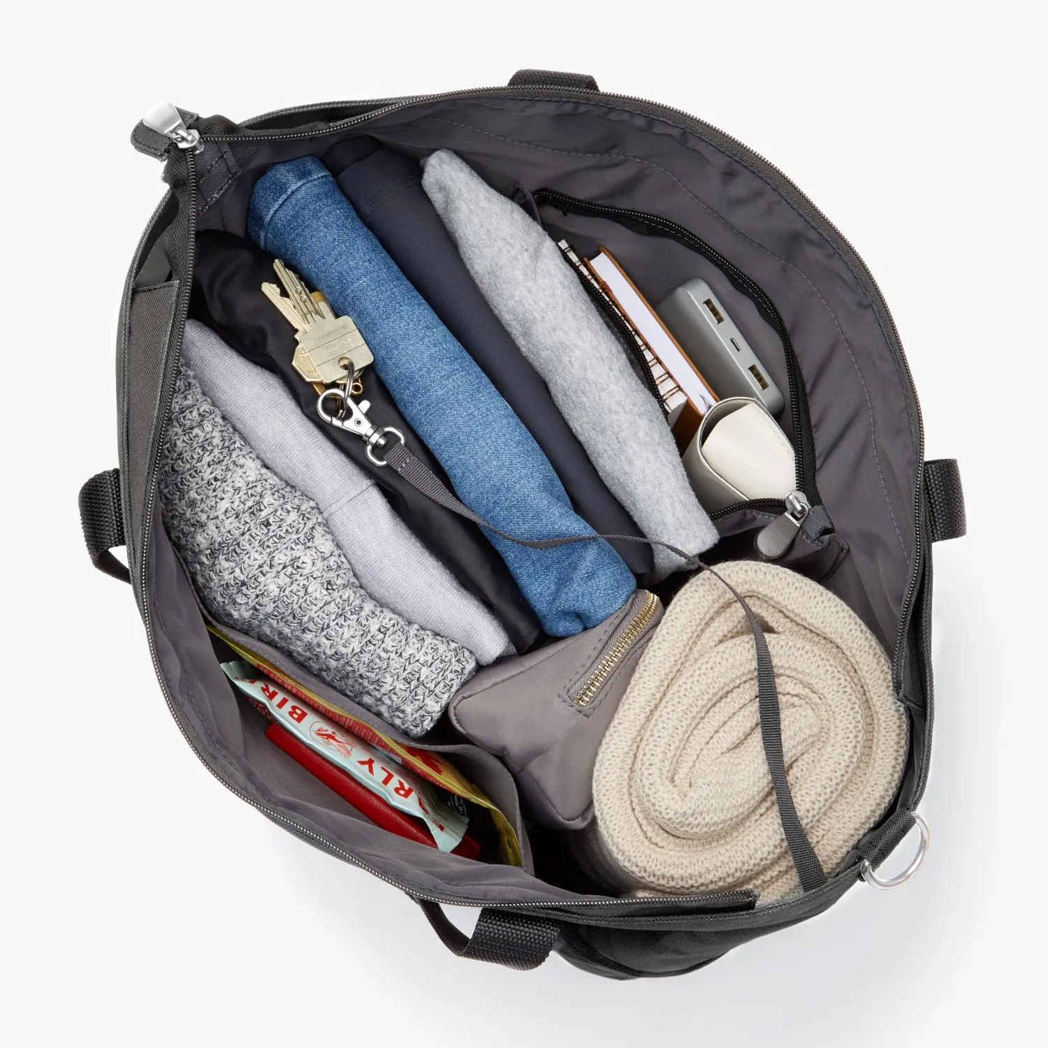 Catalina Deluxe Tote - 600D Recycled Poly - Grey
