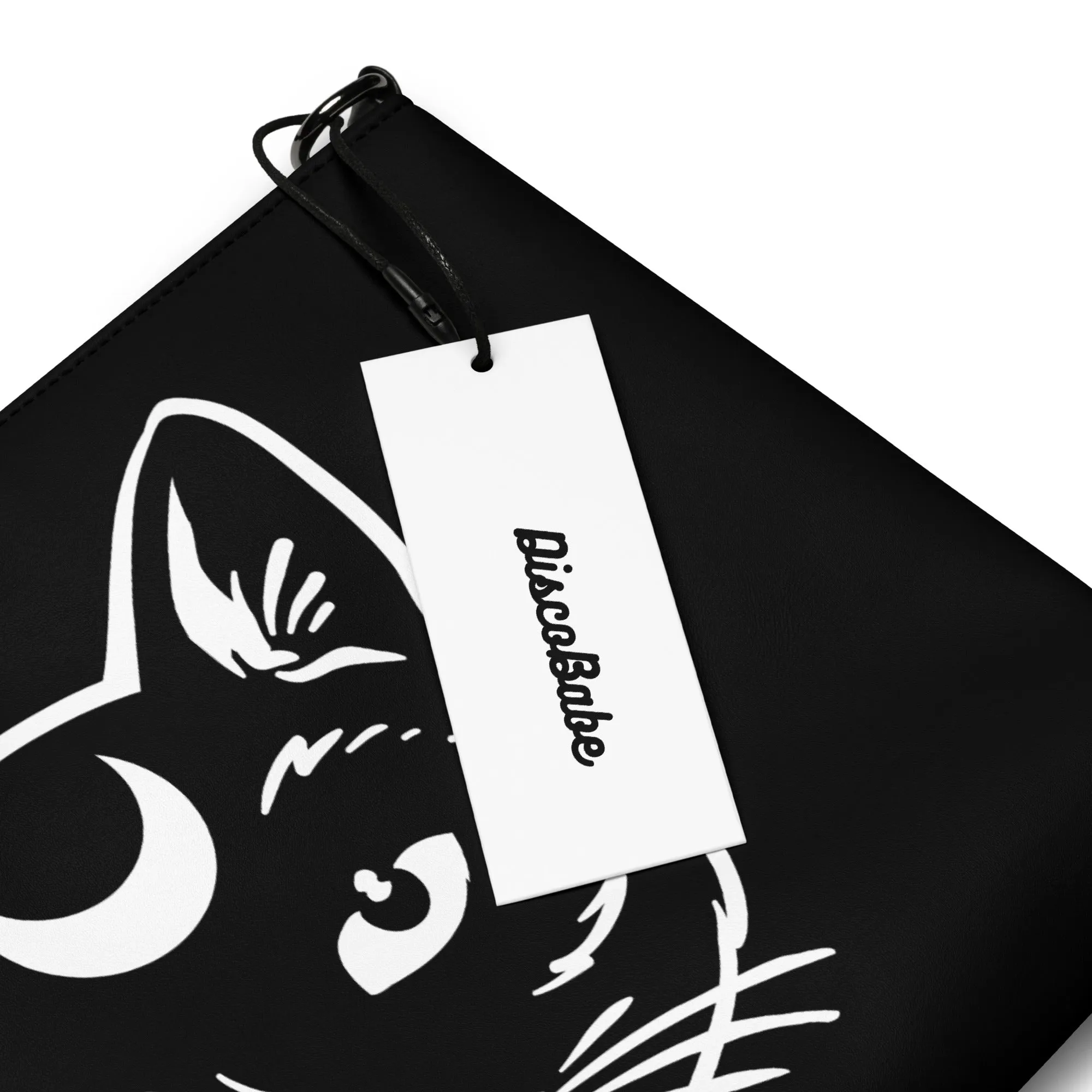 Celestial Black Cat Crossbody Bag