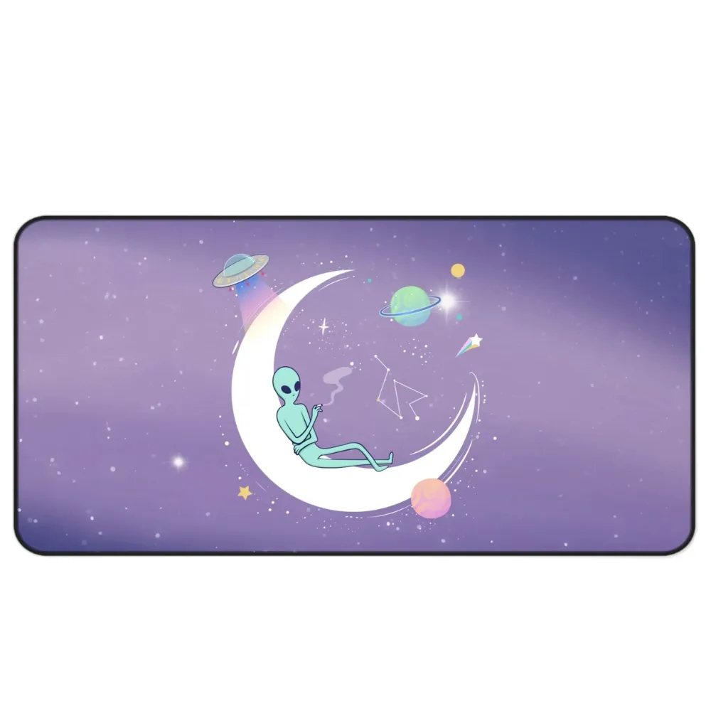 Chilling Alien Space Themed Desk Mat