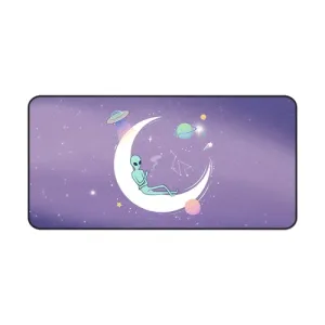 Chilling Alien Space Themed Desk Mat
