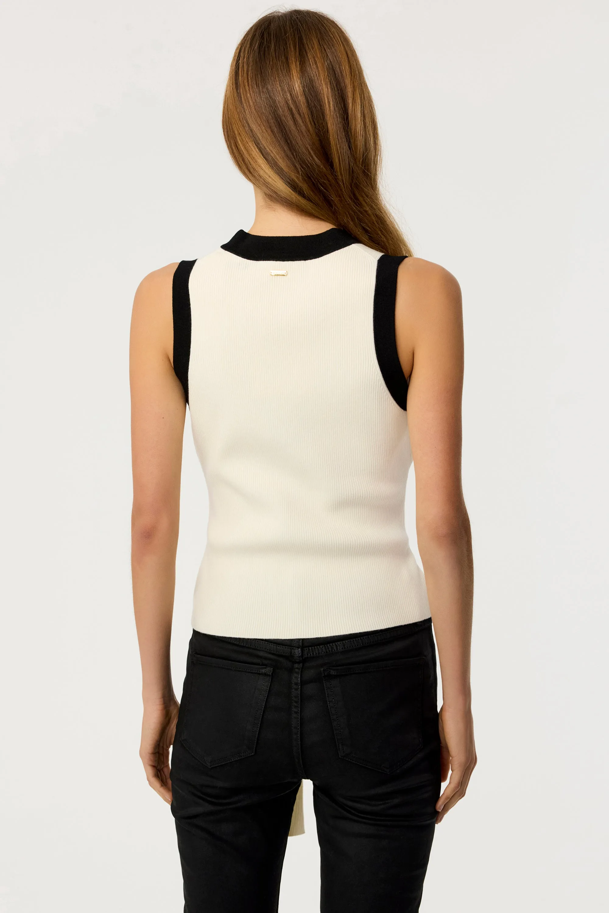 Collins Sleeveless Tie-Front Top
