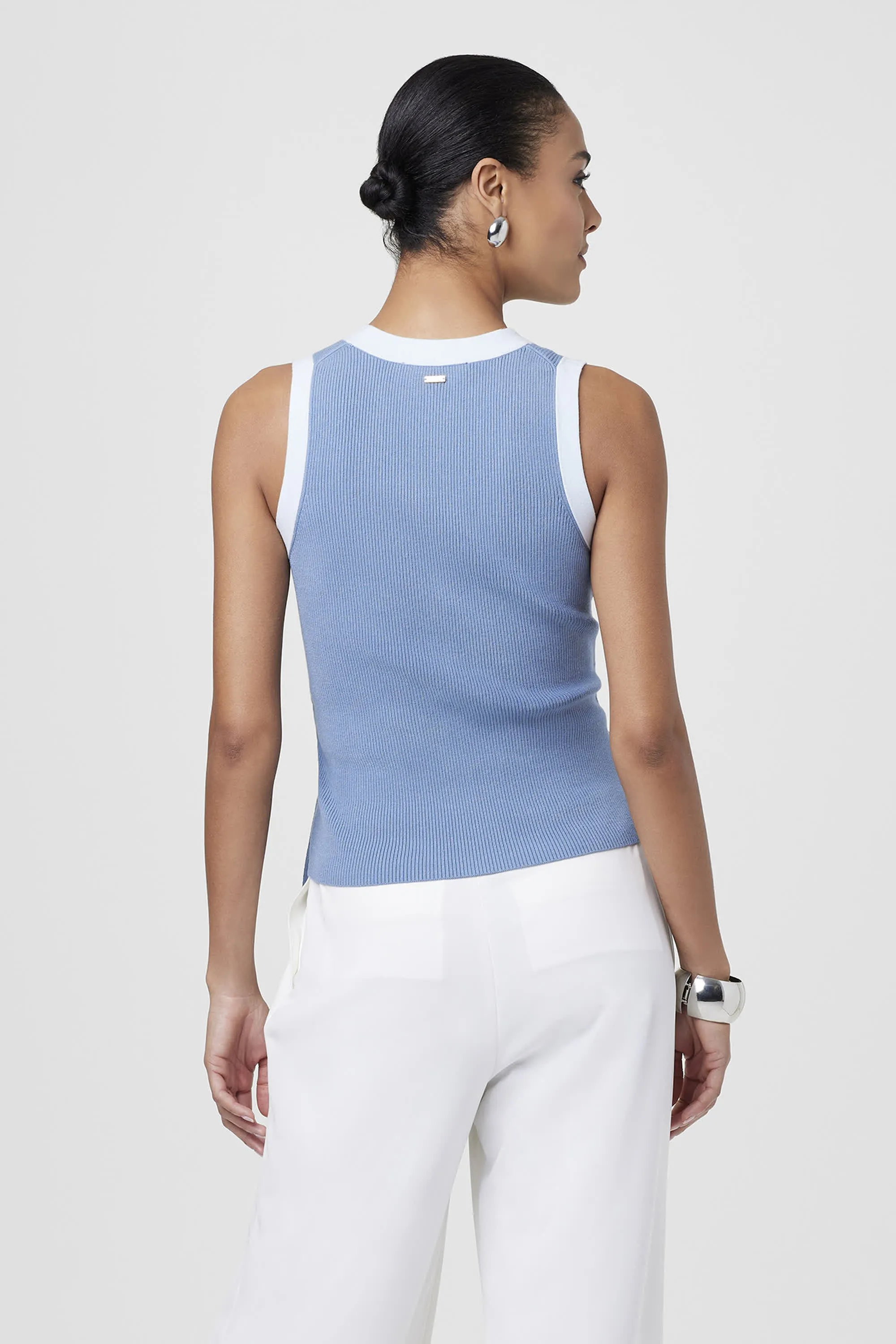 Collins Sleeveless Tie-Front Top