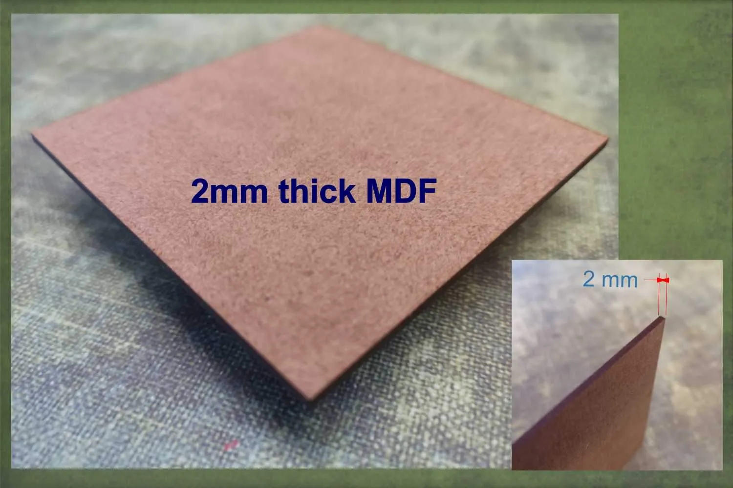 Corfu - wooden craft shape - 2mm MDF
