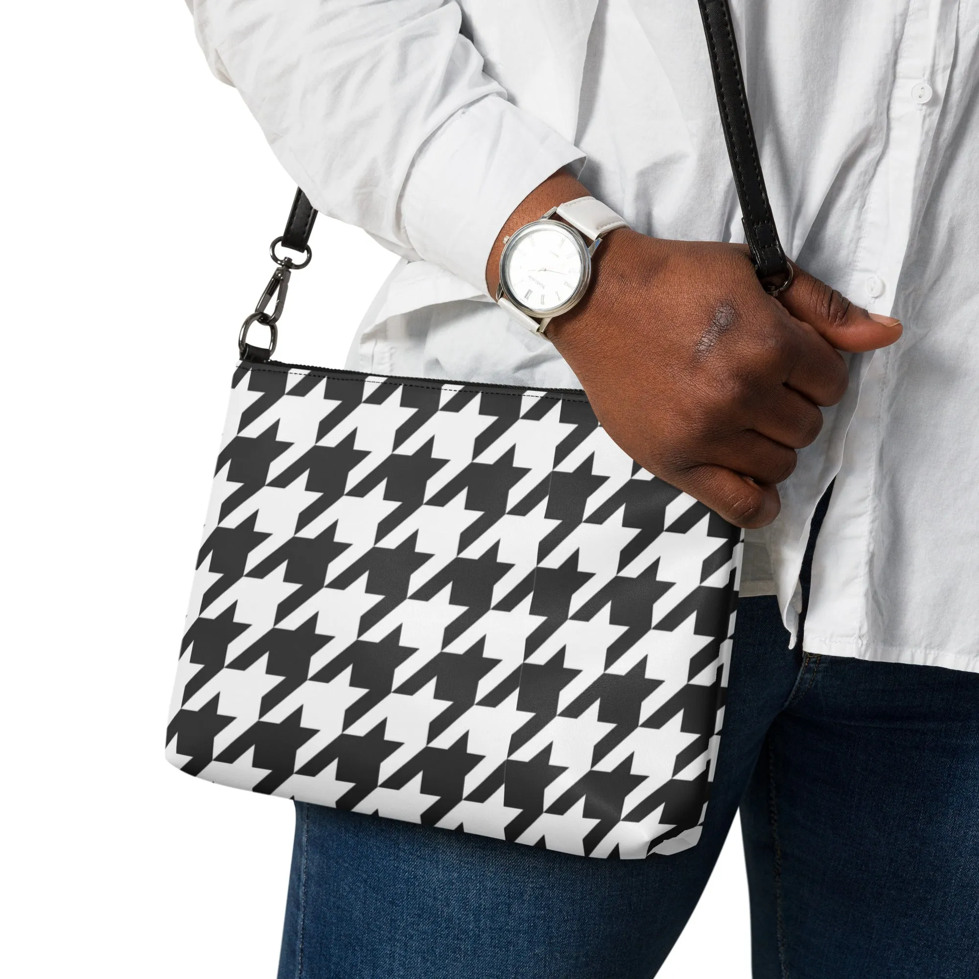 Crossbody bag Unisex Purse Accessories Adult/Teen Black White