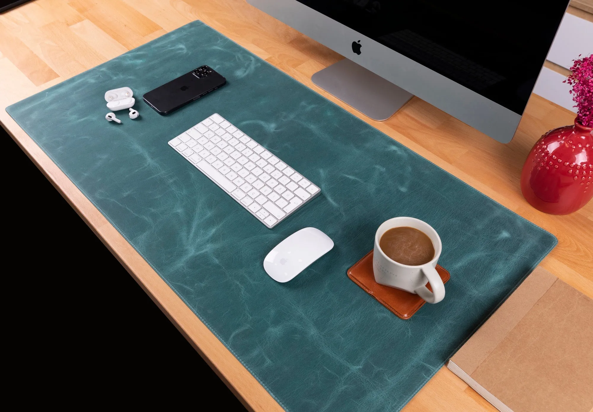 Customizable Genuine Leather Desk Mat