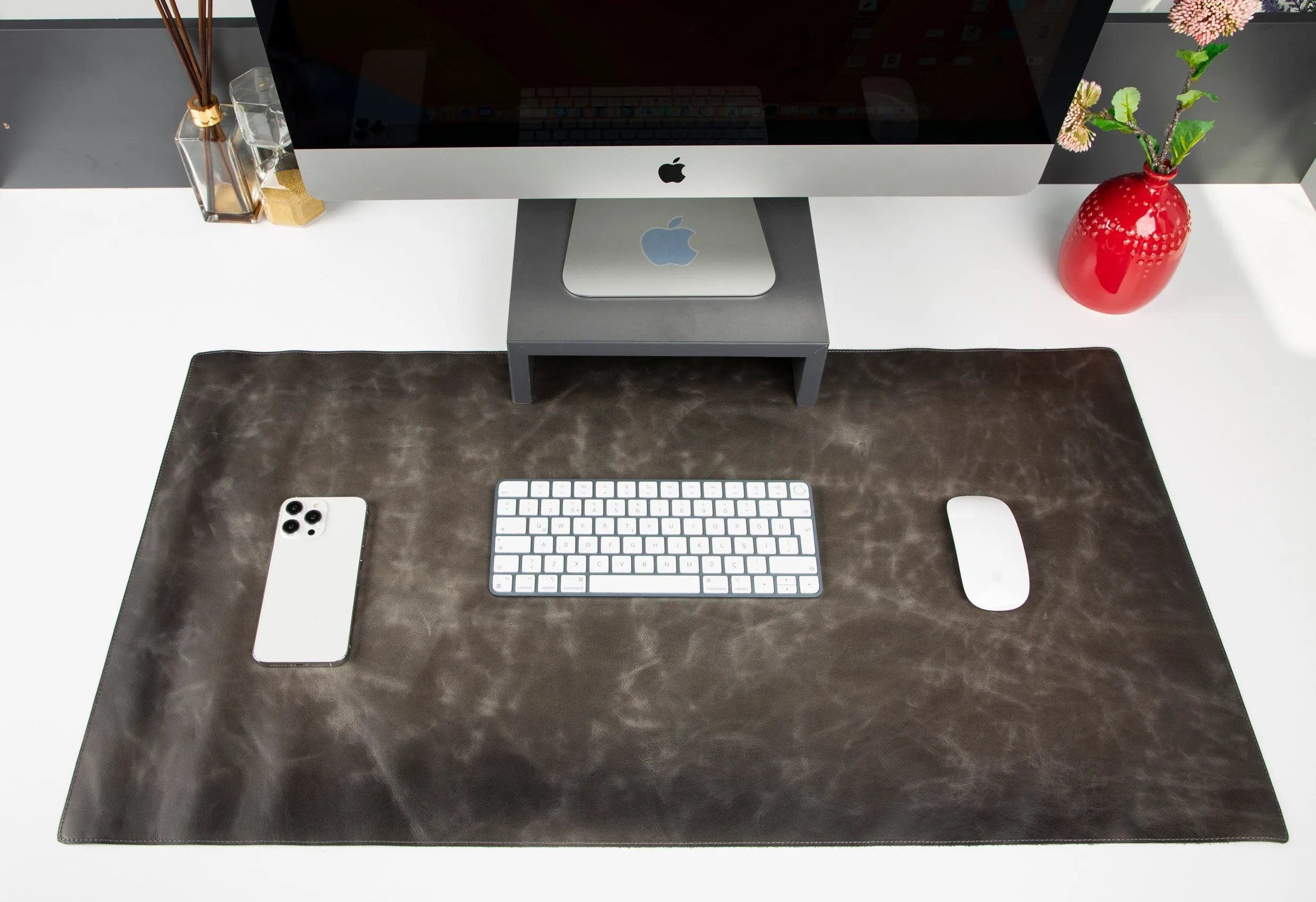 Customizable Genuine Leather Desk Mat