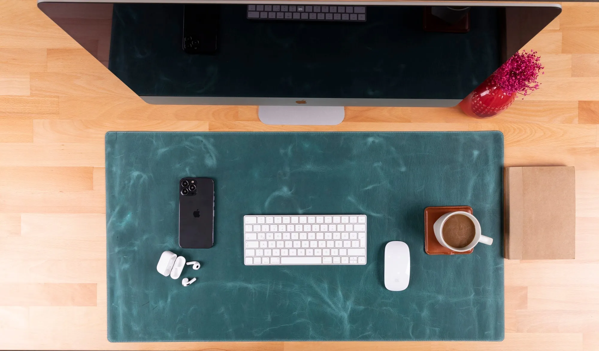 Customizable Genuine Leather Desk Mat