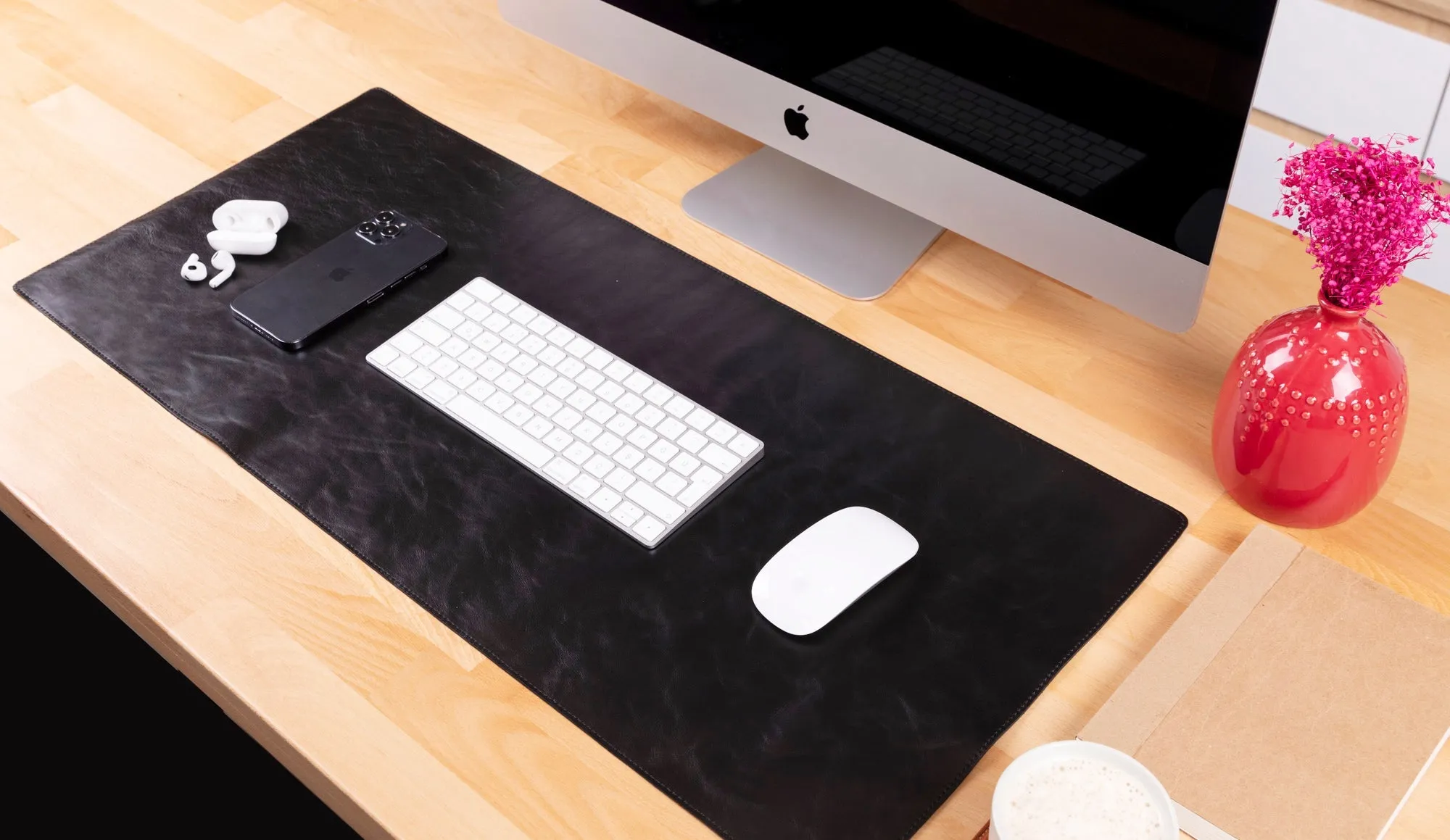 Customizable Genuine Leather Desk Mat