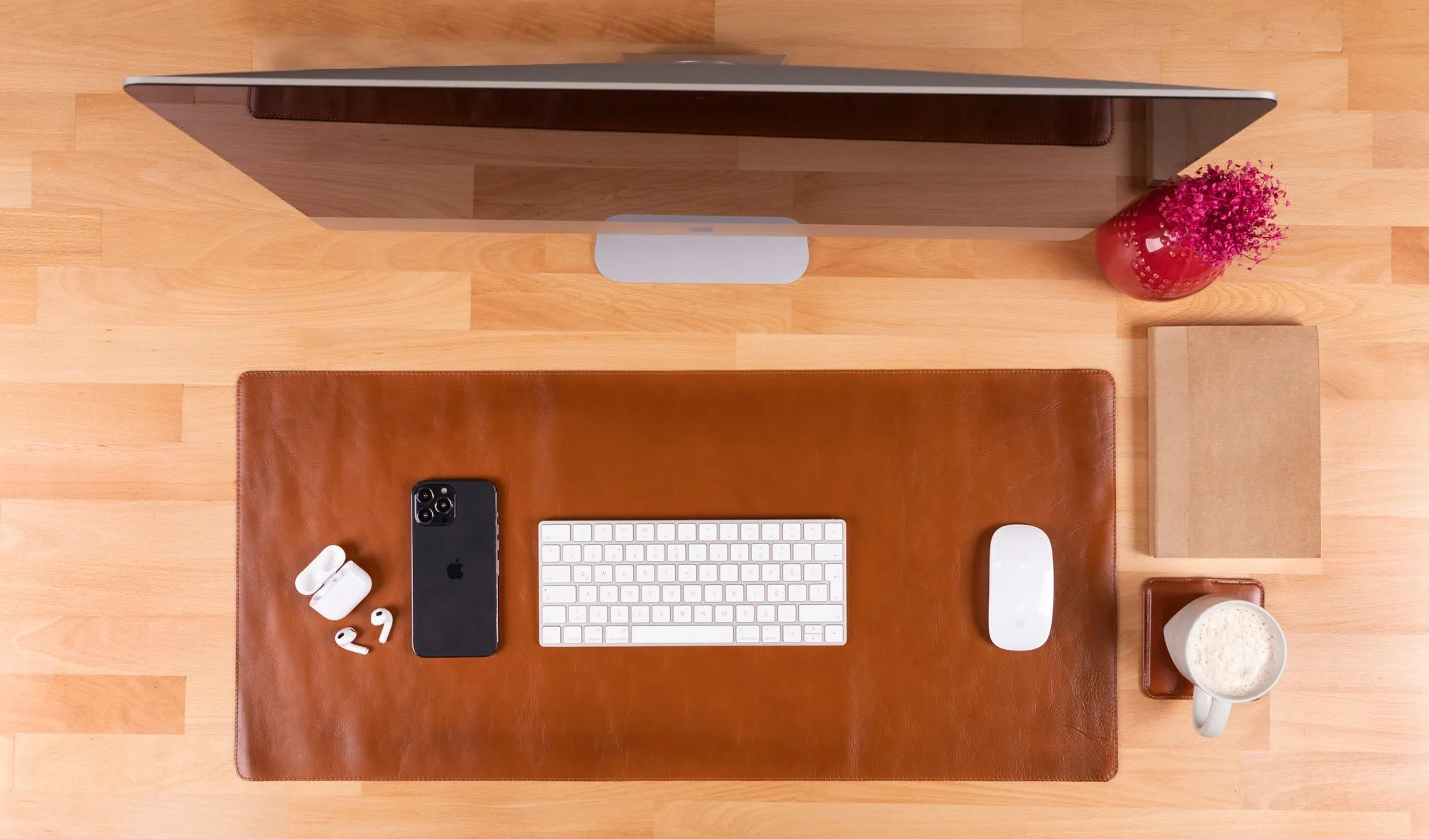Customizable Genuine Leather Desk Mat