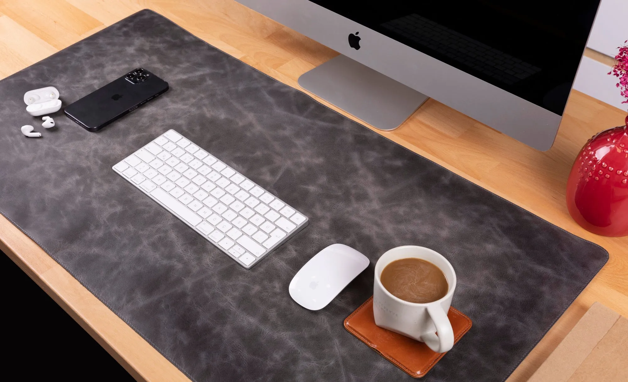 Customizable Genuine Leather Desk Mat