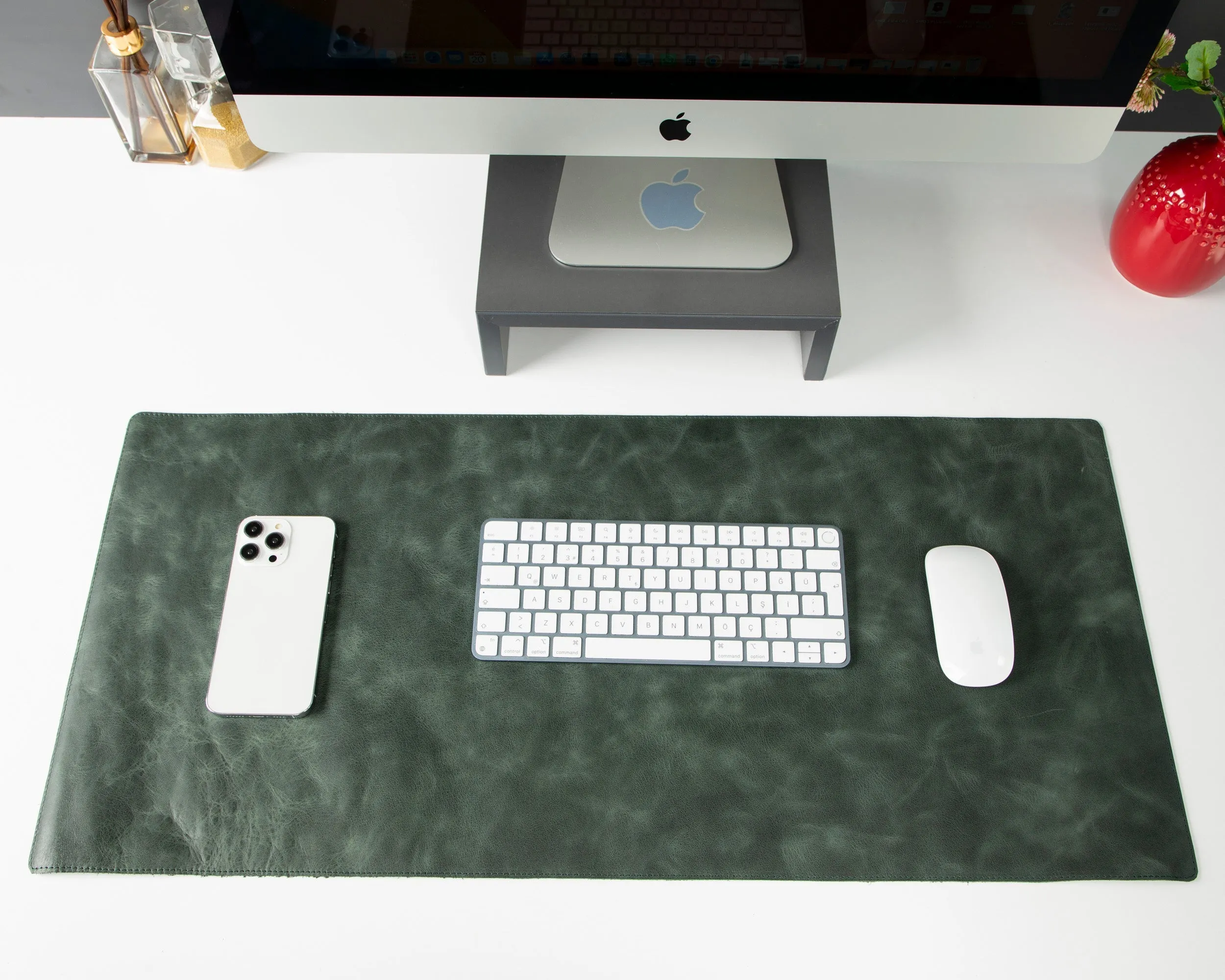 Customizable Genuine Leather Desk Mat