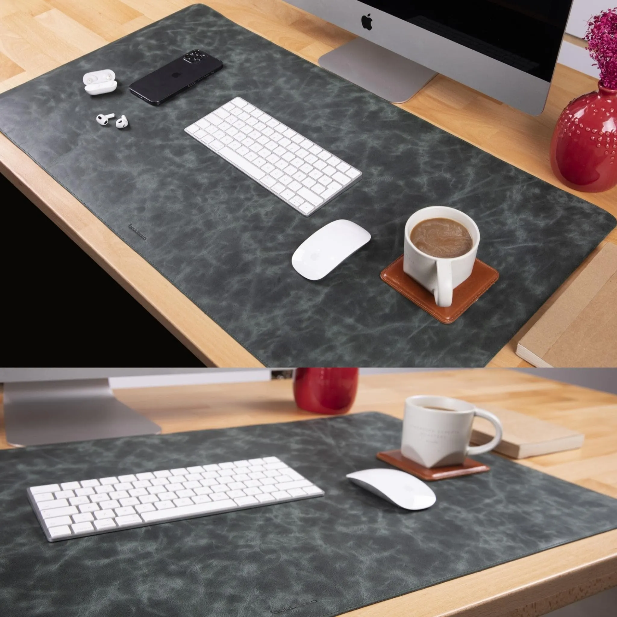 Customizable Genuine Leather Desk Mat
