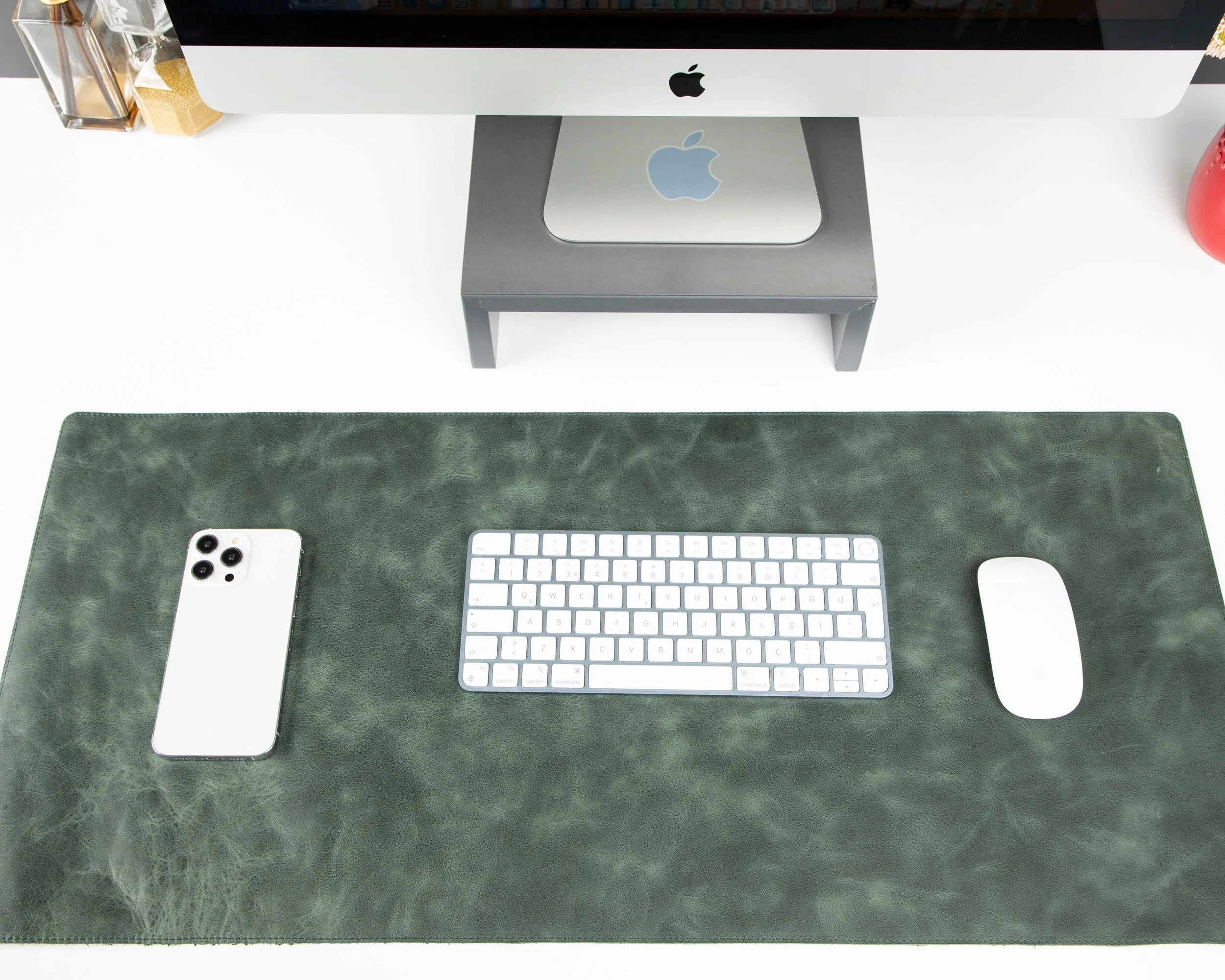 Customizable Genuine Leather Desk Mat