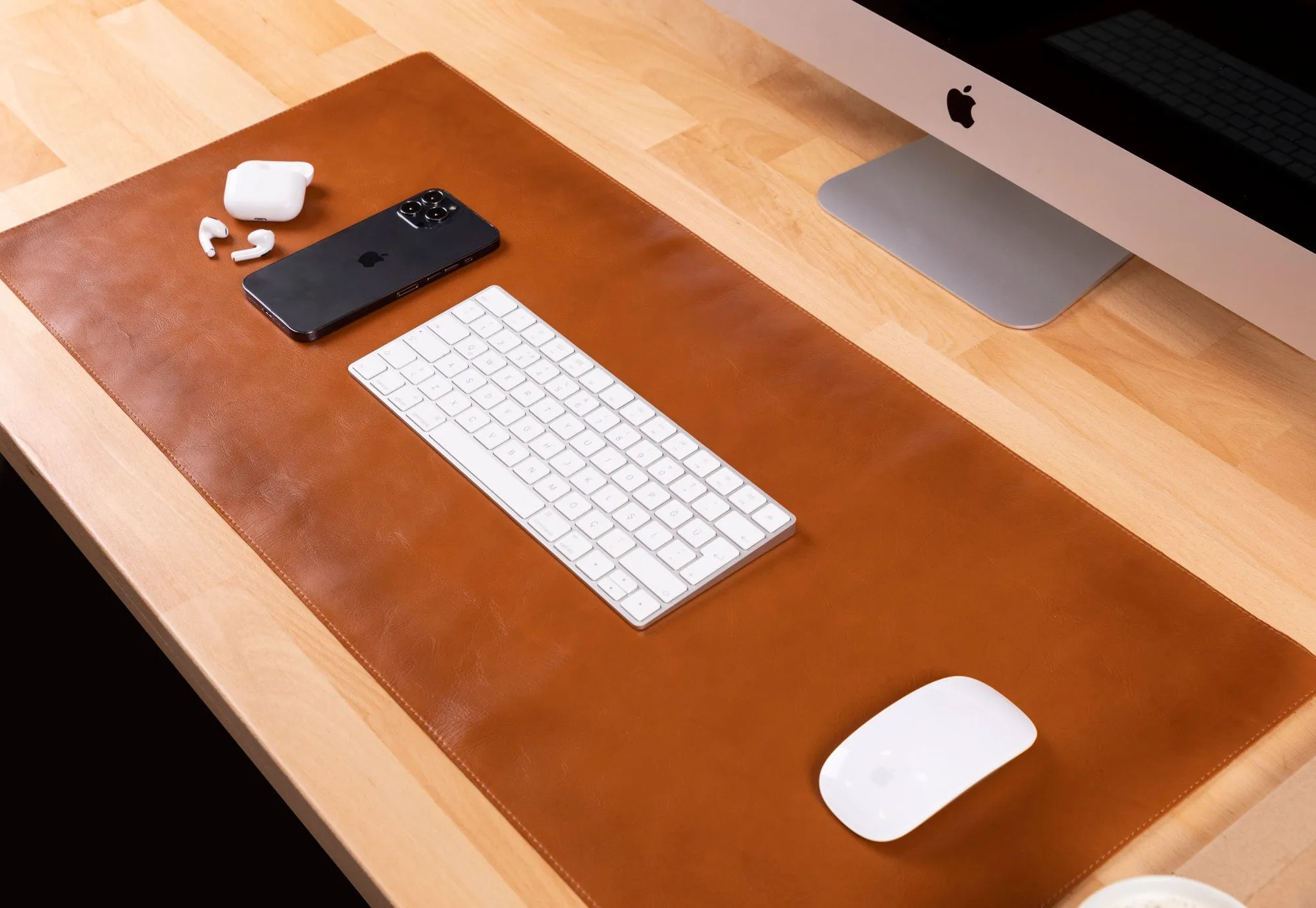 Customizable Genuine Leather Desk Mat