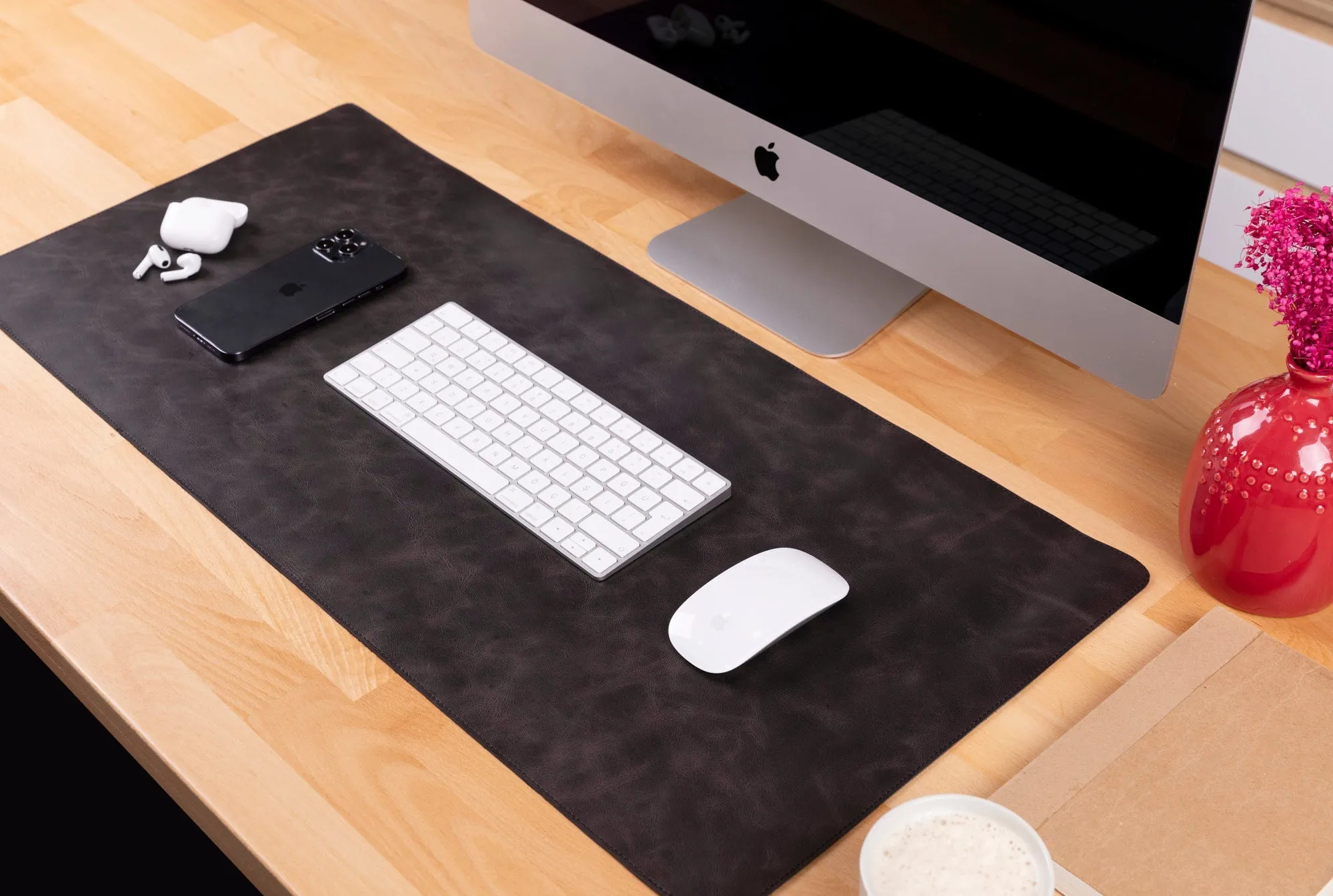 Customizable Genuine Leather Desk Mat