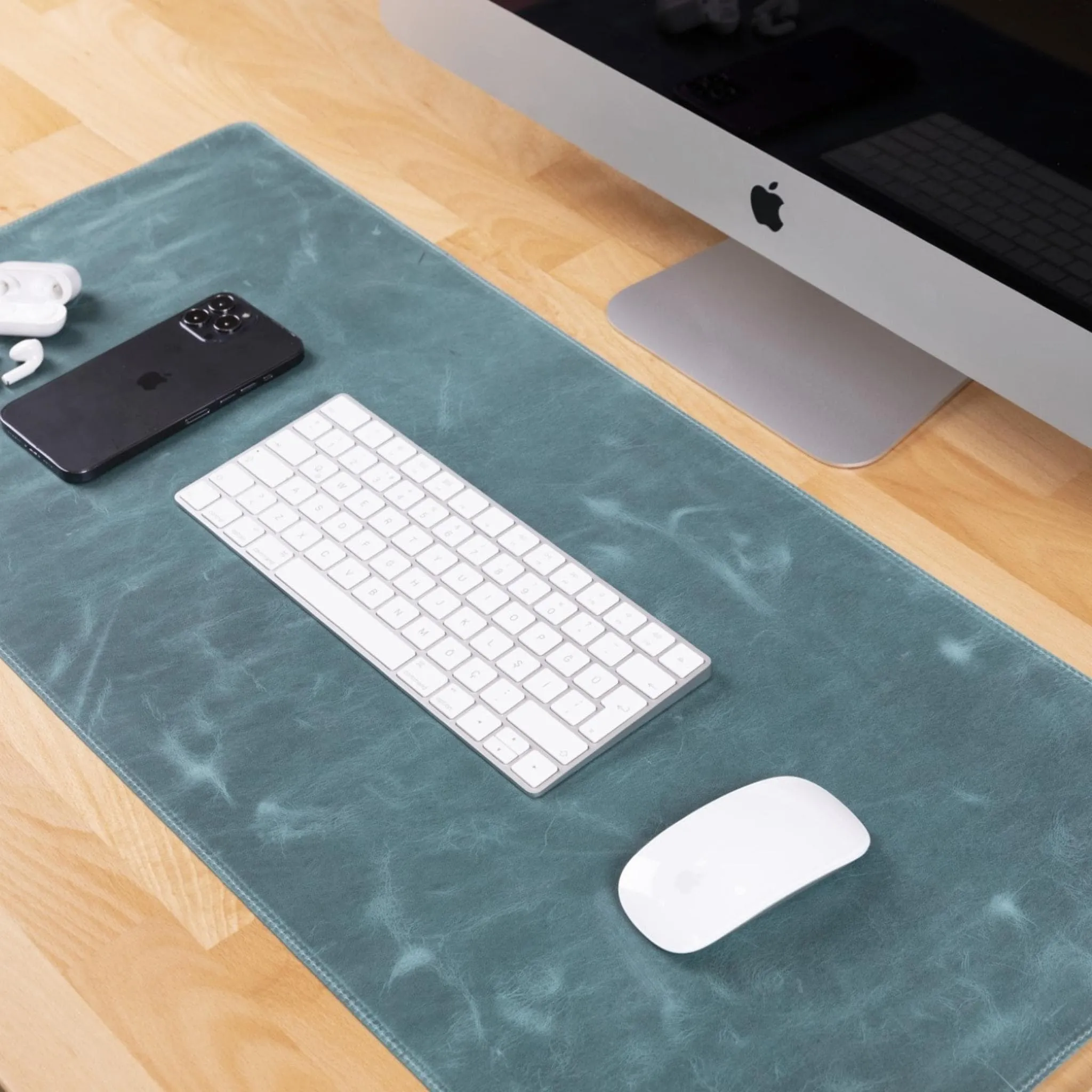 Customizable Genuine Leather Desk Mat