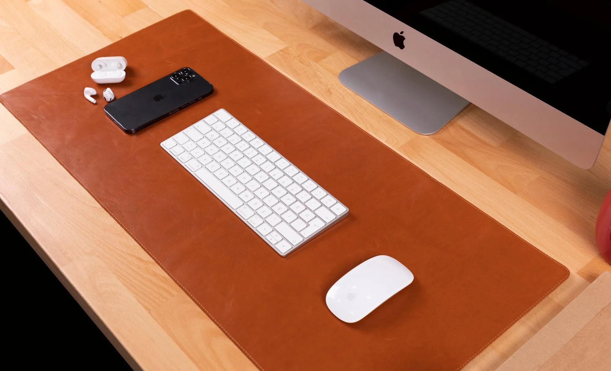 Customizable Genuine Leather Desk Mat