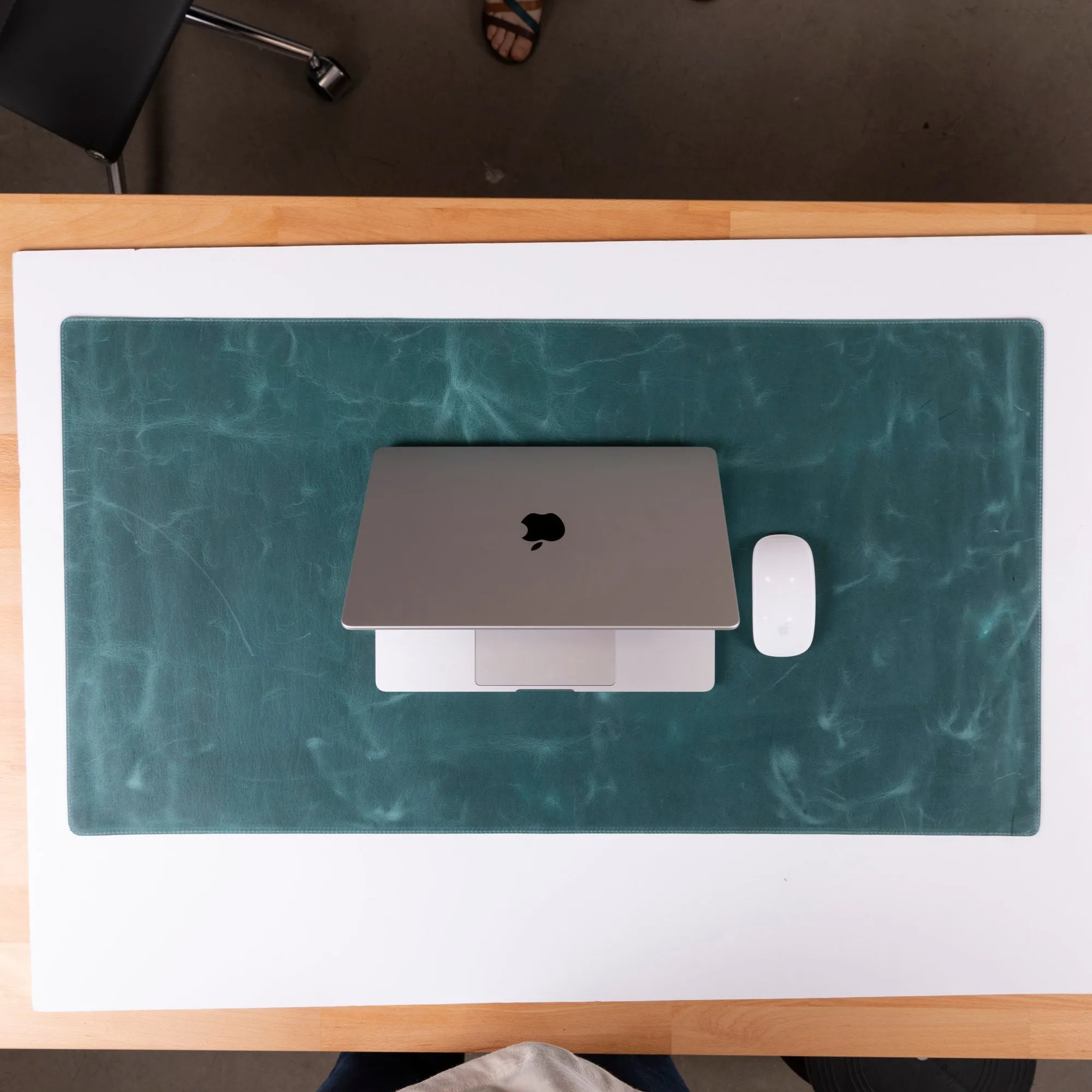 Customizable Genuine Leather Desk Mat