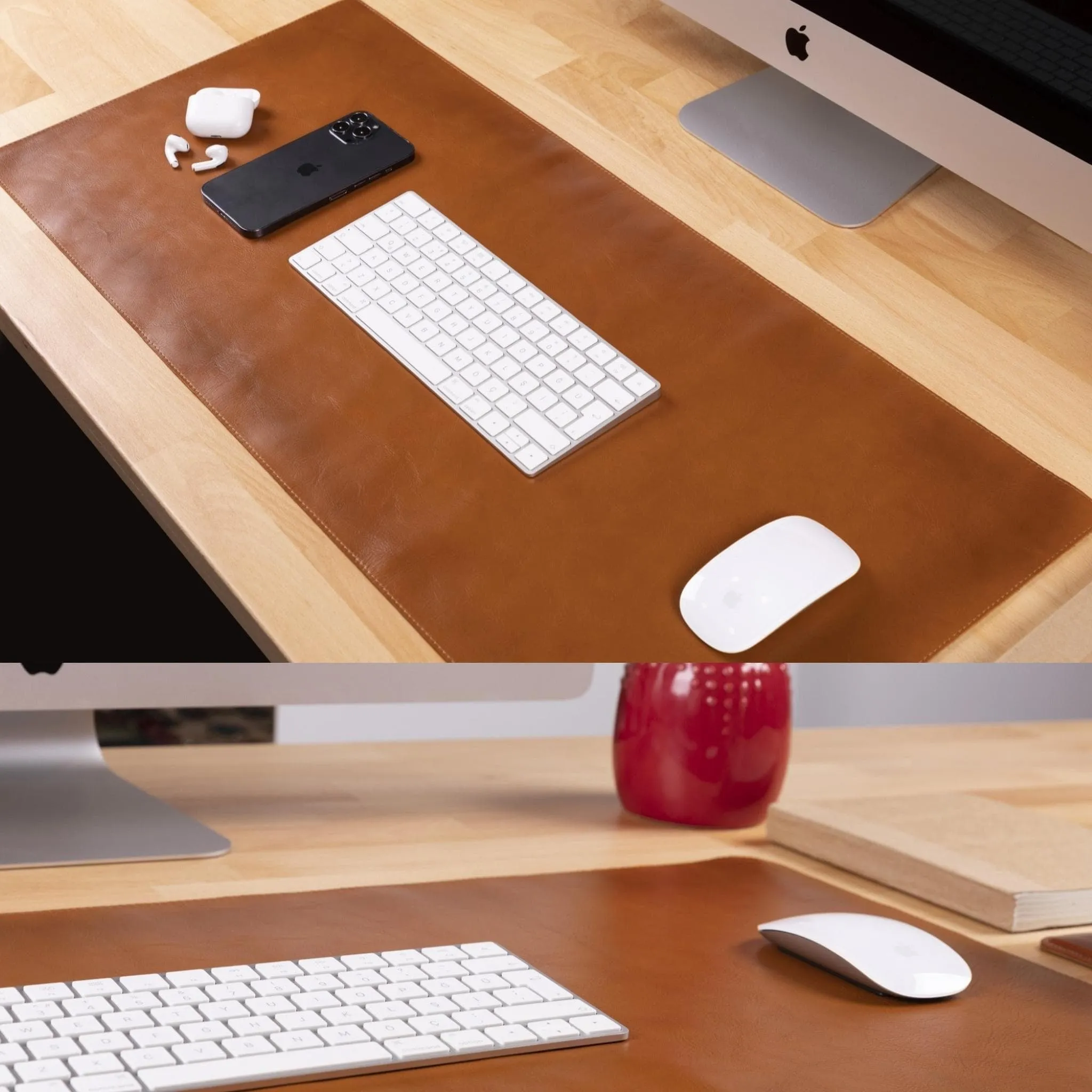 Customizable Genuine Leather Desk Mat