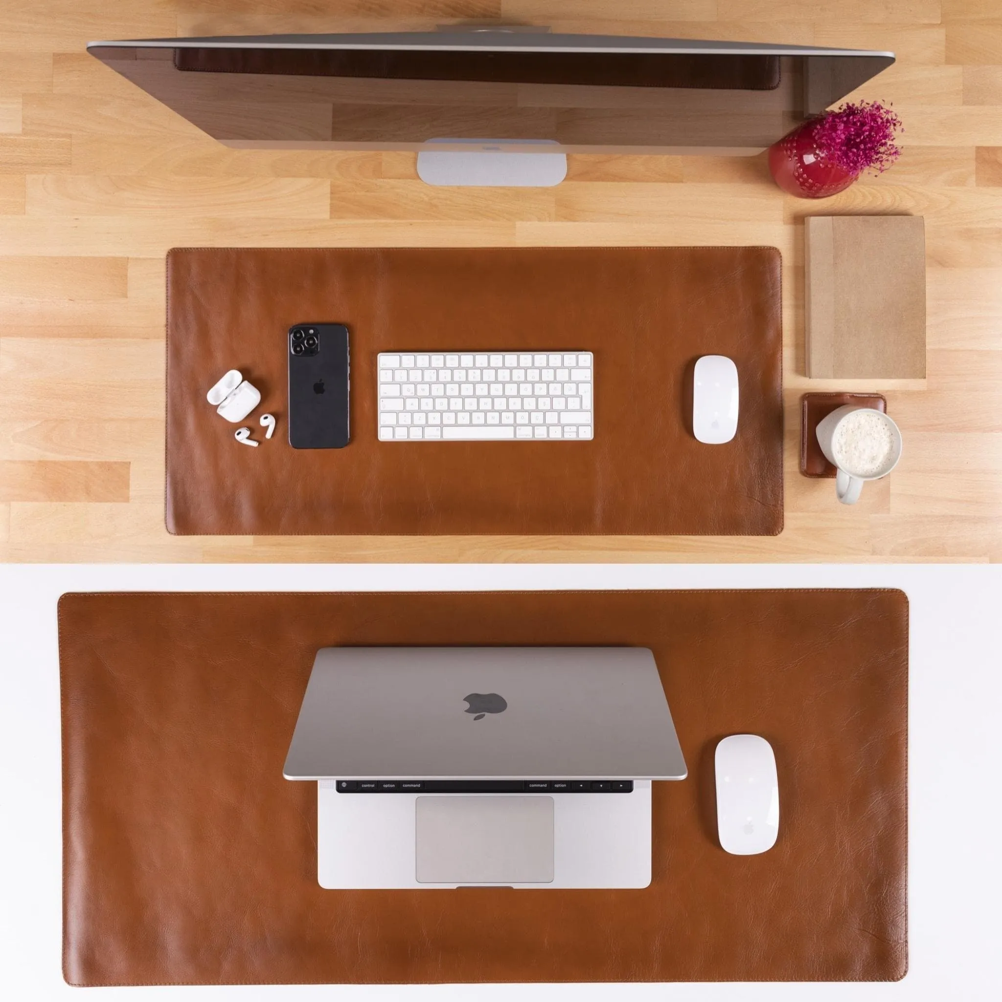 Customizable Genuine Leather Desk Mat
