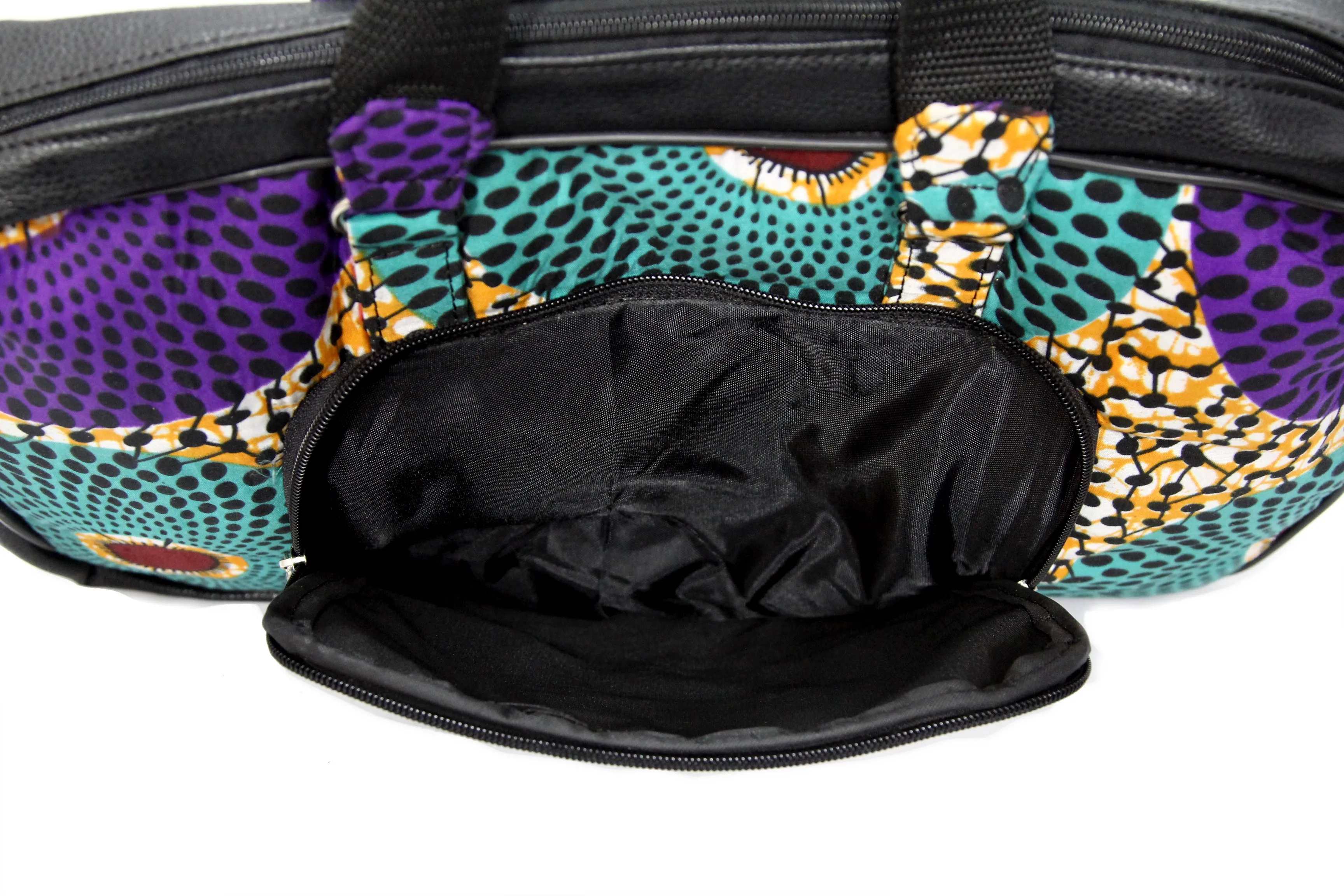 Dots Laptop Ankara Bag