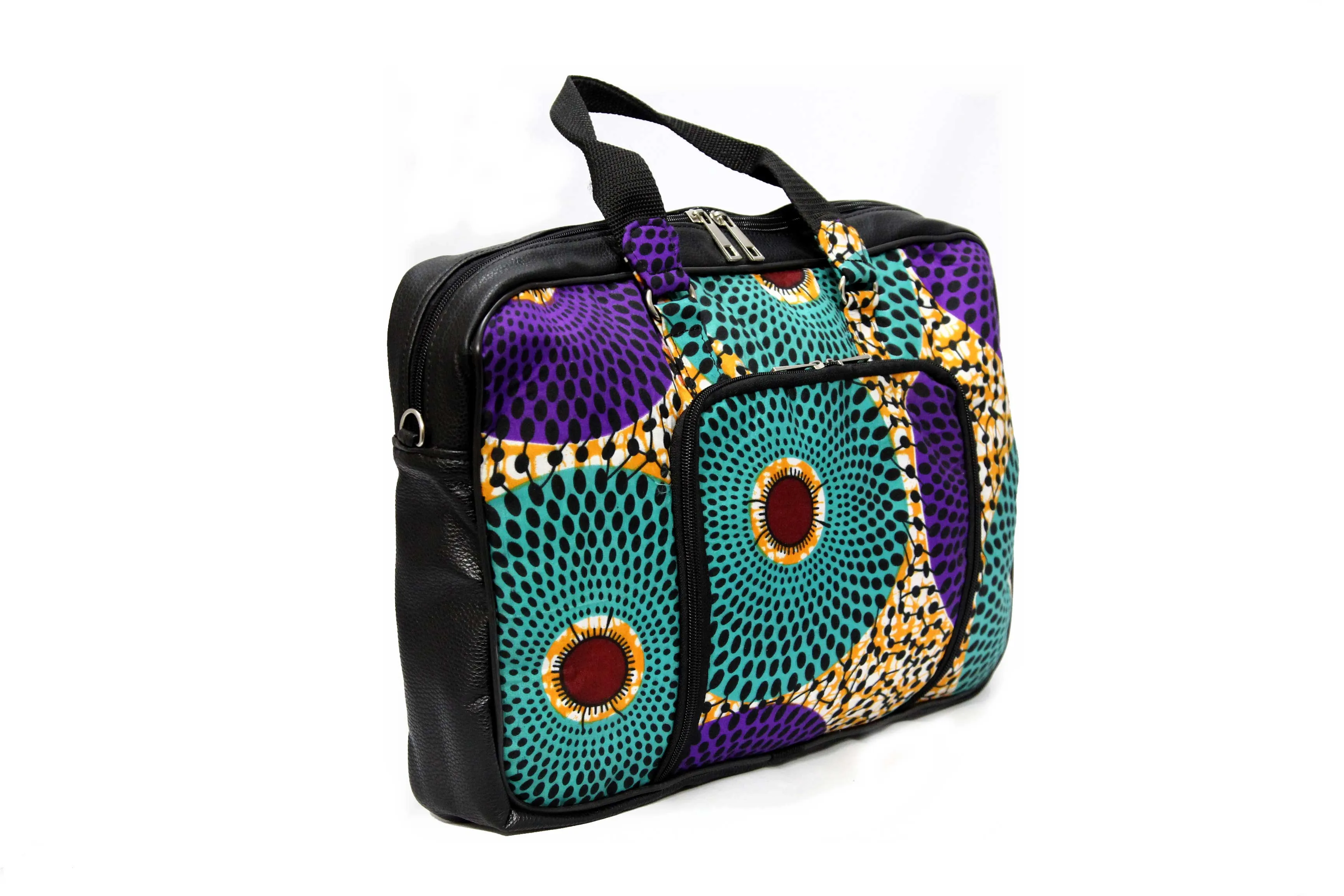 Dots Laptop Ankara Bag